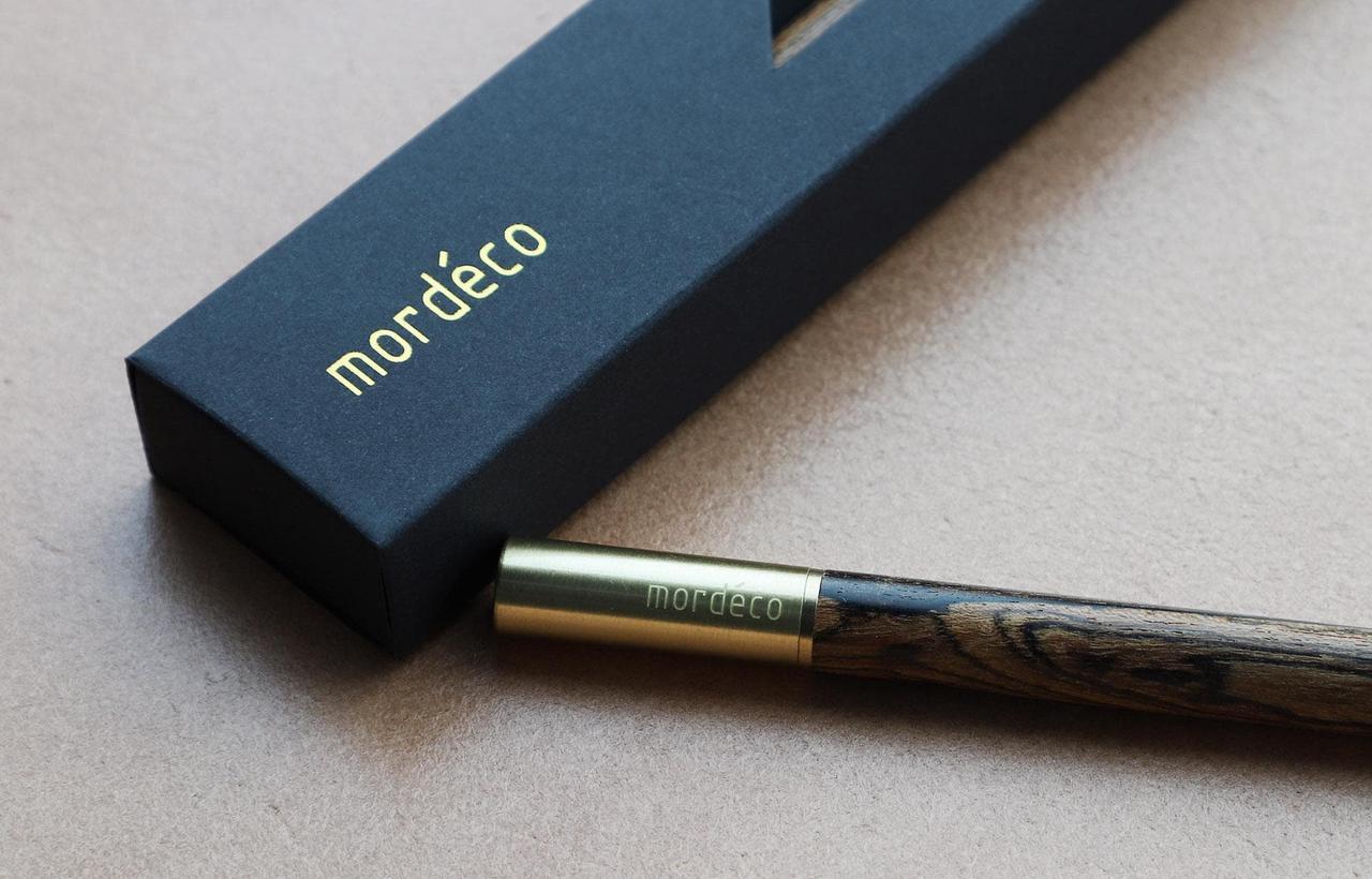 Alt view image 2 of 3 - Mordeco Wood Pen | Wooden Rollerball Pen