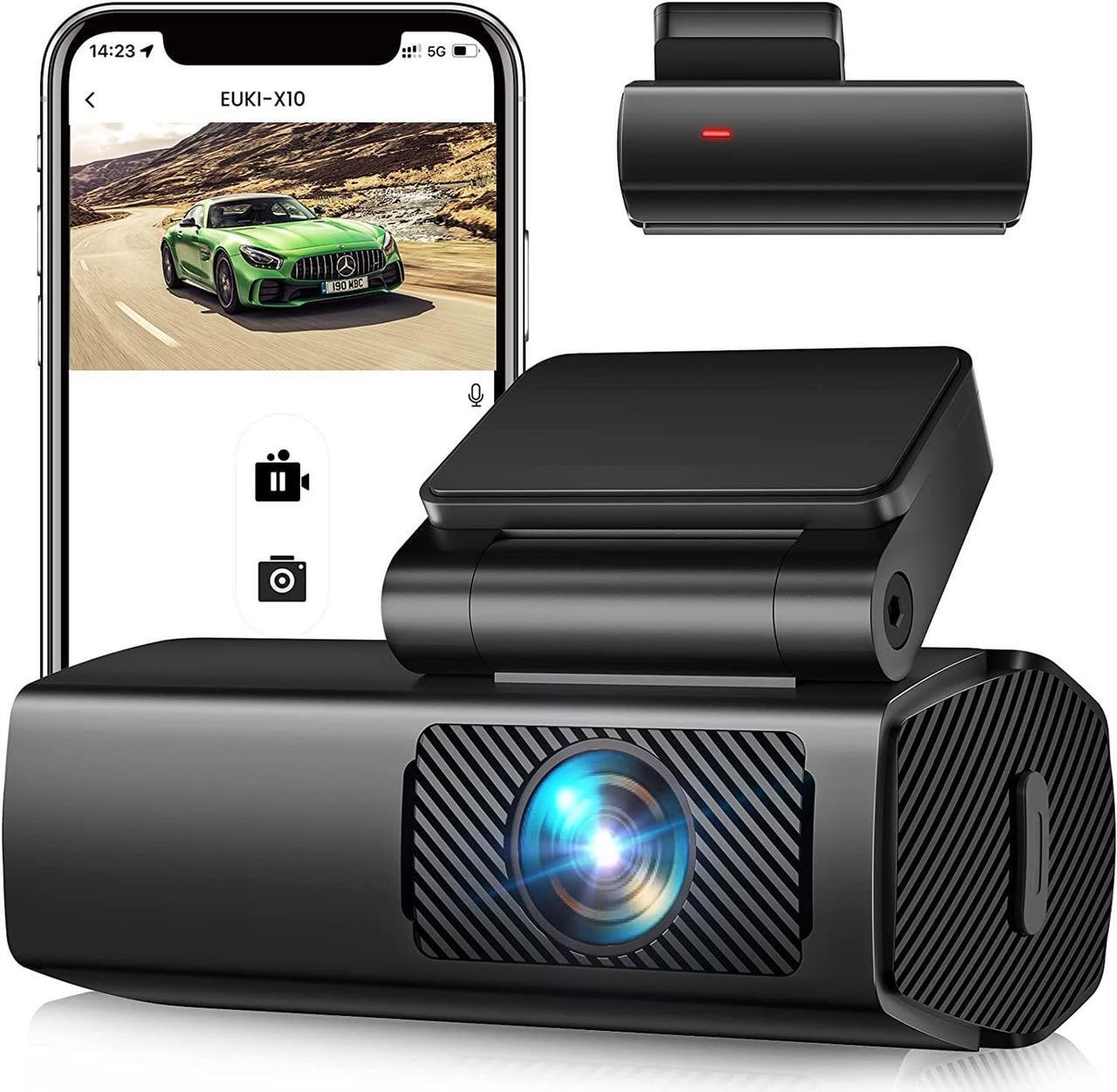 Main image of Dash Cam 1080P Car Camera, EUKI WiFi Dash Camera for Cars, Dash Cam Front with Night Vision, 170°Wide Angle, 24 Hours Parking Monitor, Loop Recording, G-Sensor, APP Control, Support 128GB Max