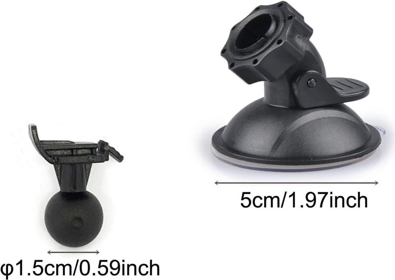 Alt view image 3 of 6 - Dash Camera Suction Cup Mount Dashcam Mounts Holder with 13 Ball Joints Adapter for Vehicle Video Recorder Windshield & Dashboard for Dash Car DVR Camera GPS