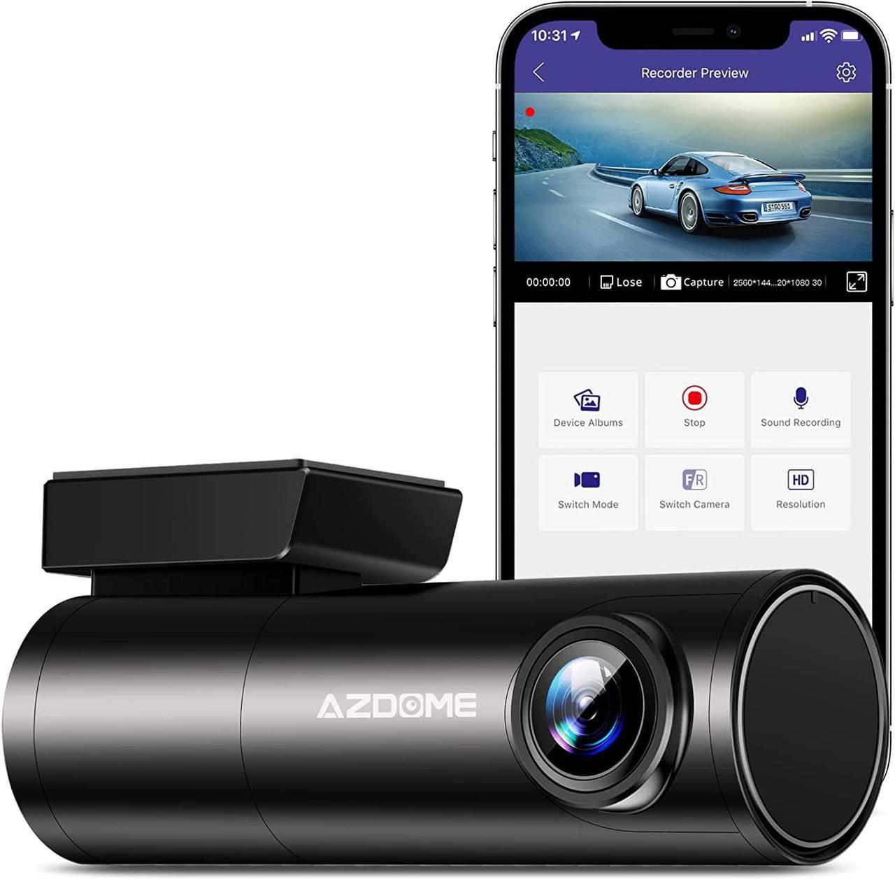 M300 Car Dash Cam, WiFi and Voice Control Smart Dash Camera,1296P Mini Dashboard Camera 1080P Drive Recorder, Built-in G-Sensor, Super Night Vision, Loop Recording