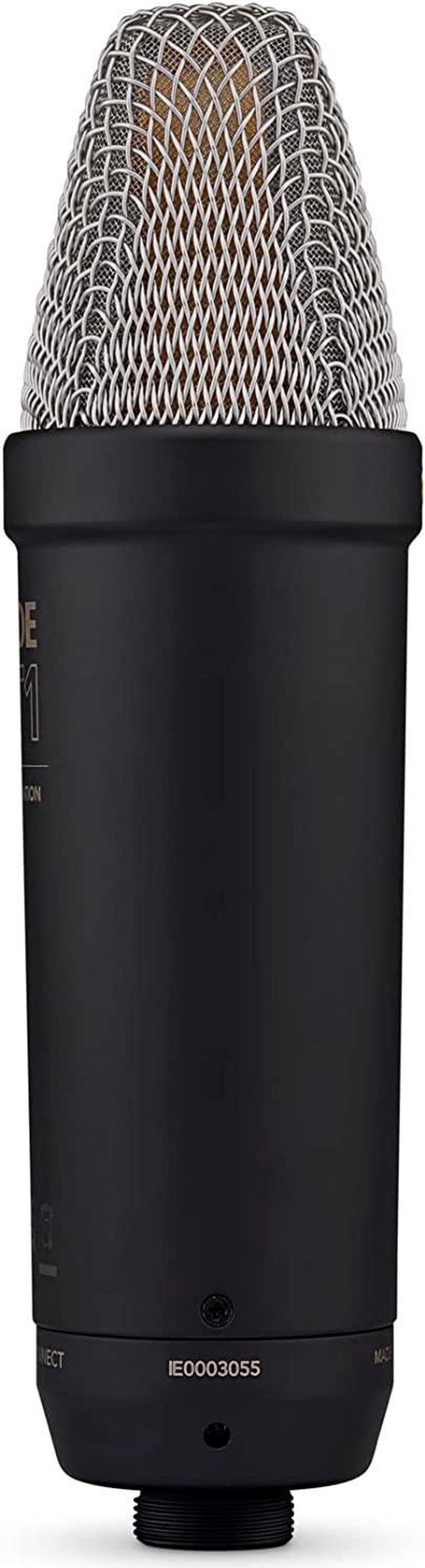 Alt view image 3 of 7 - NT1 5th Generation Large-diaphragm Studio Condenser Microphone with XLR and USB Outputs, Shock Mount and Pop Filter for Music Production, Vocal Recording and Podcasting (Black)