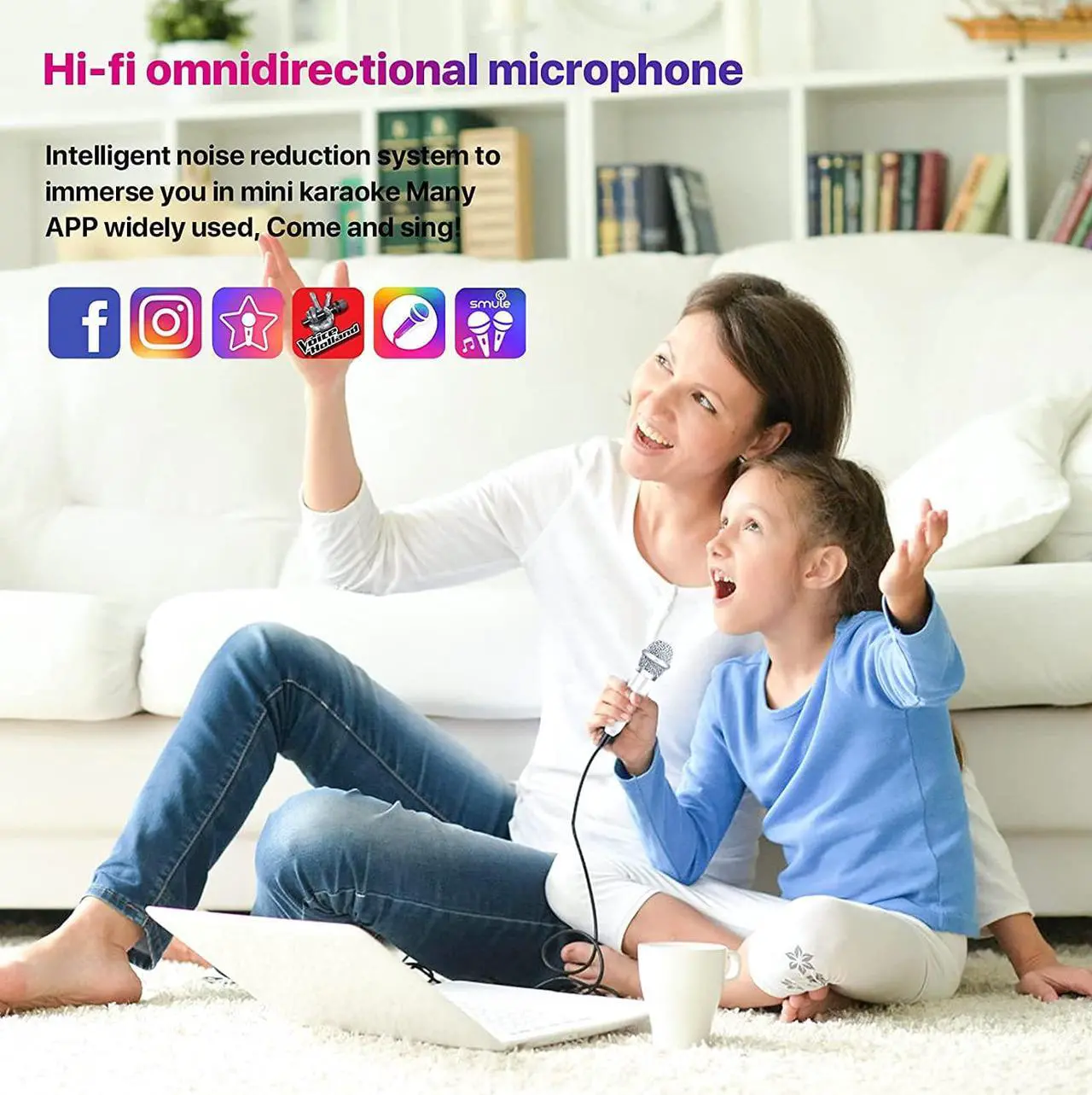 Alt view image 4 of 7 - JeMii Mini Microphone,Tiny Microphone,Phone Microphone, Asmr Microphone,Mini Karaoke Microphone,forVoiceRecording Chatting and Singing on iPhone,Android,PC(Silver)