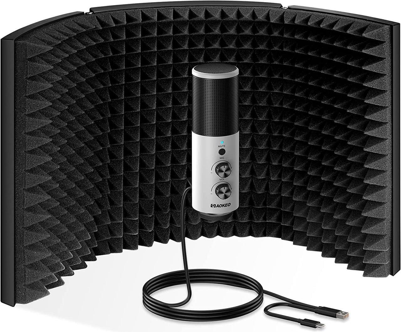 Main image of USB Condenser Microphone, 192kHZ/24bit Professional PC Streaming Podcast Cardioid Microphone Kit with Boom Arm, Shock Mount, Pop Filter, for Recording, Gaming, YouTube,Meeting, Discord