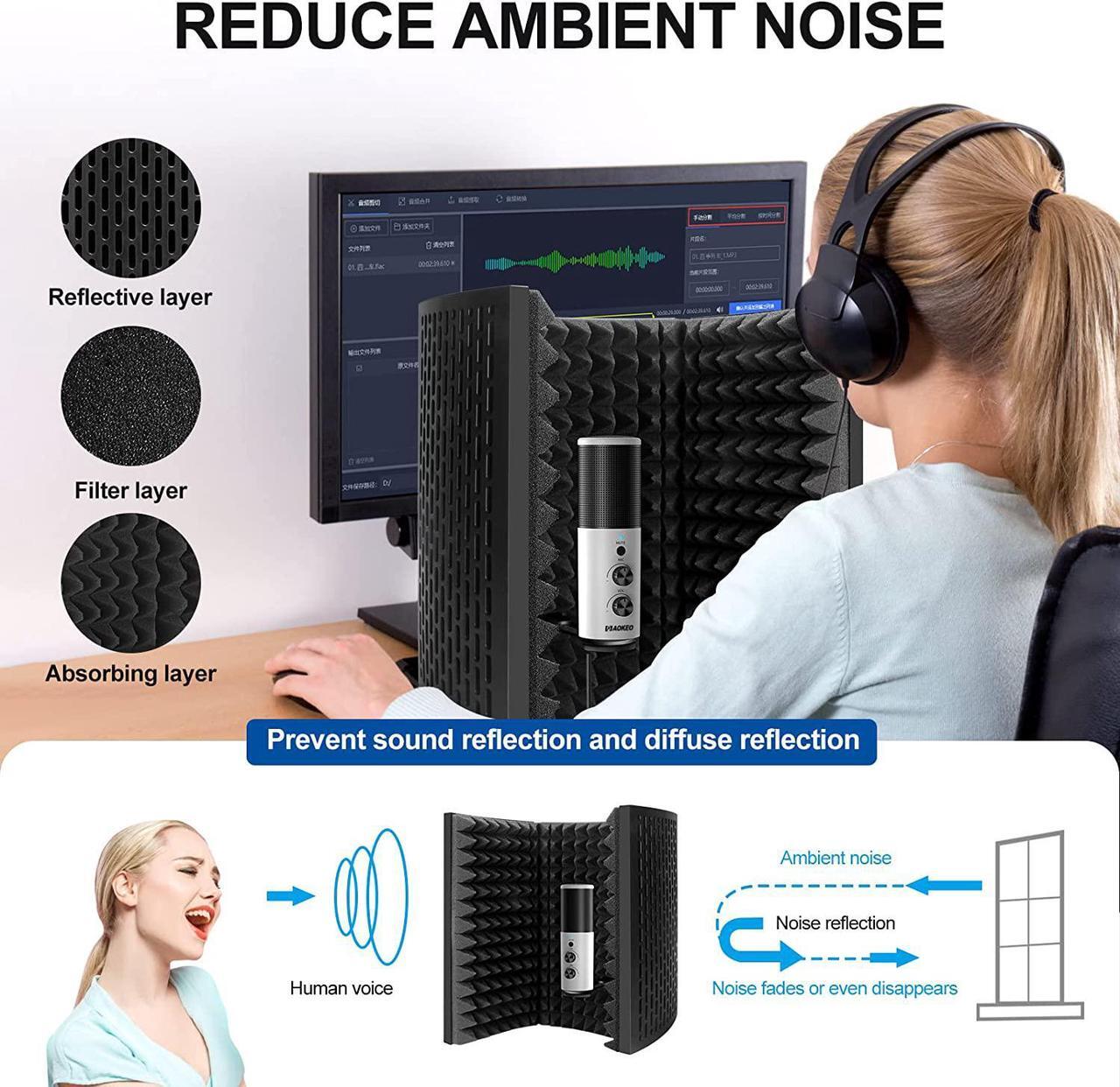 Alt view image 2 of 7 - USB Condenser Microphone, 192kHZ/24bit Professional PC Streaming Podcast Cardioid Microphone Kit with Boom Arm, Shock Mount, Pop Filter, for Recording, Gaming, YouTube,Meeting, Discord