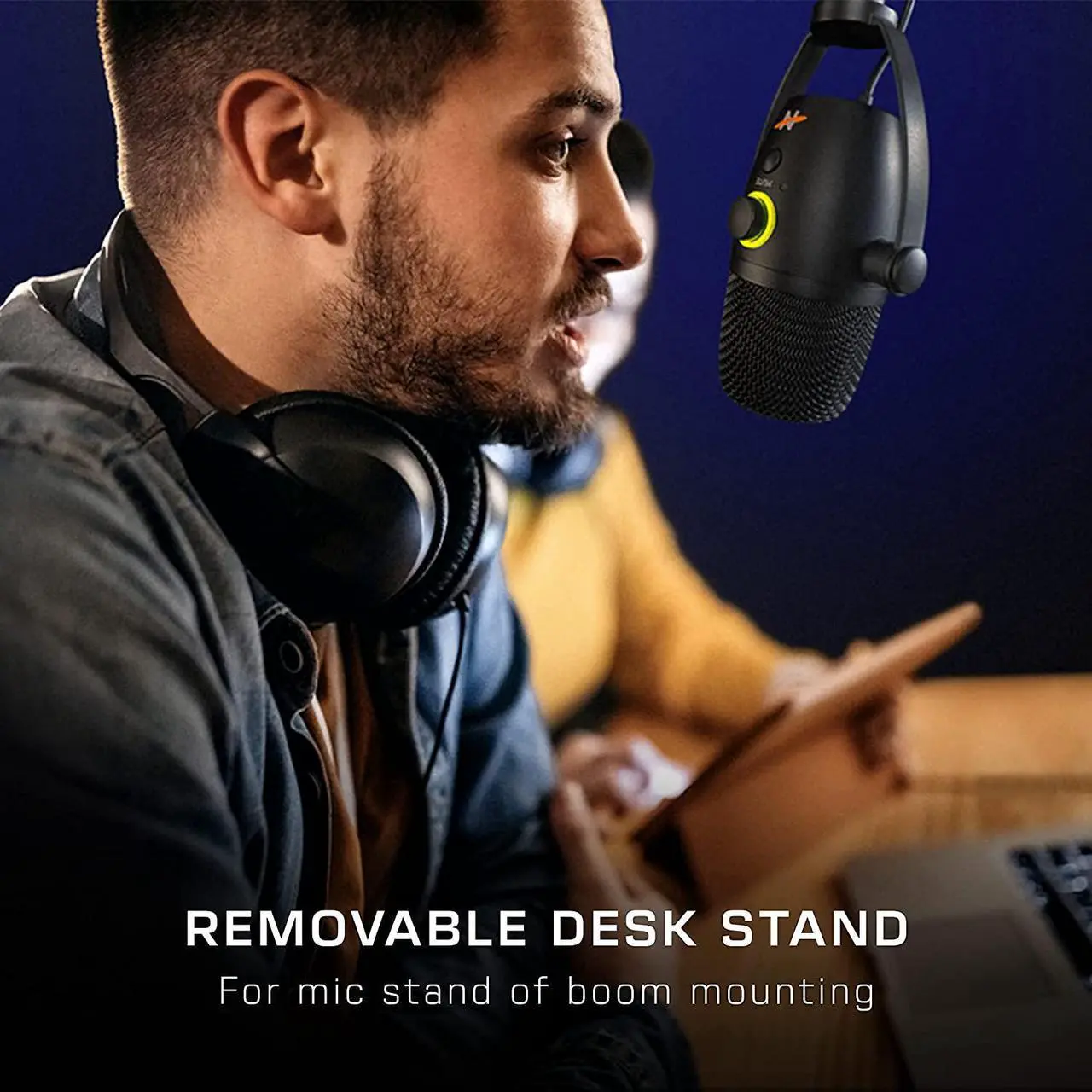 Alt view image 6 of 6 - Neat Bumblebee II - Professional Cardioid Directional USB Condenser Microphone with 24 bit/96 kHz Digital Audio for Recording, Streaming, Podcasting, and Gaming - Black