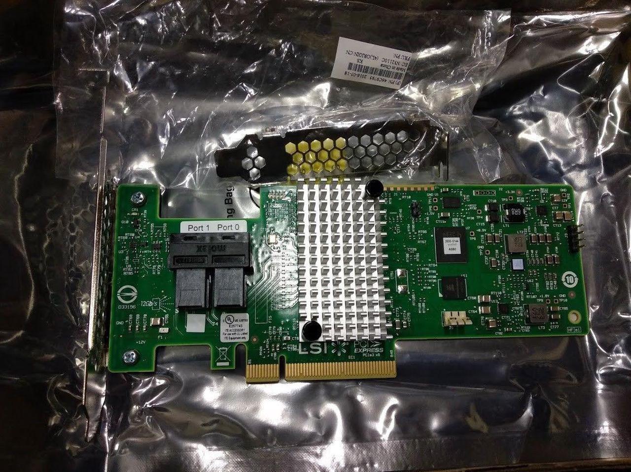 LSI 9340-8i IBM 46C9115 M1215 12GB RAID0.1.10.8 PORTS Raid Controller Card