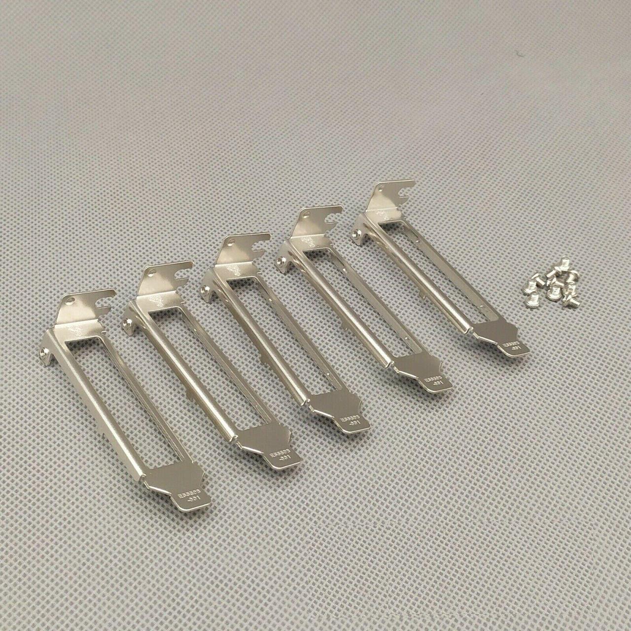 5pcs Low Profile Bracket for Intel E1G44ET E1G44ET2 I340-T4 I350-T4 HP NC365T