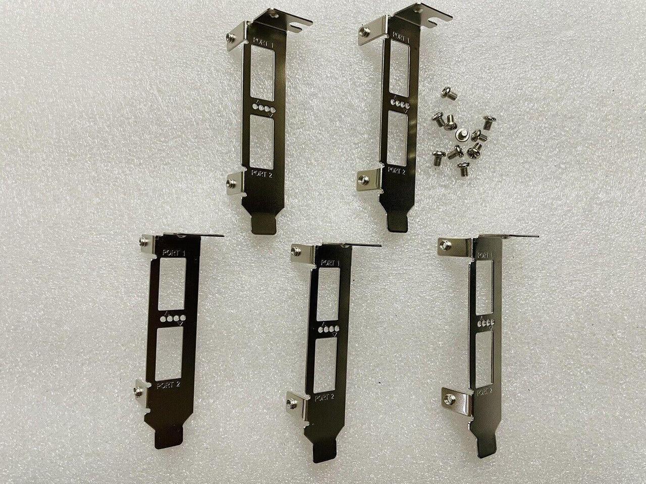 5pcs Low Bracket for MCX354A-FCBT MHQH29B-XTR MCX314A-BCBT ConnectX-3 From