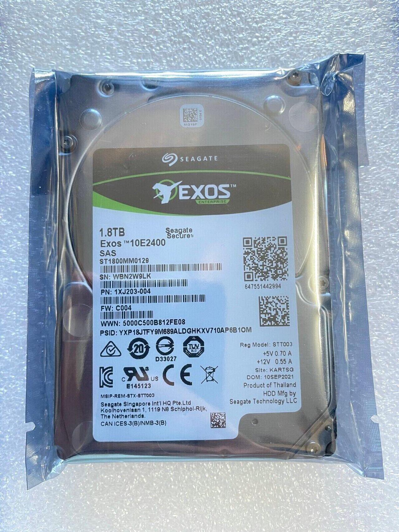 100% Original New ST1800MM0129 SEAGATE 1.8TB 12Gbs 10K.9 2.5'' SAS Hard Drive