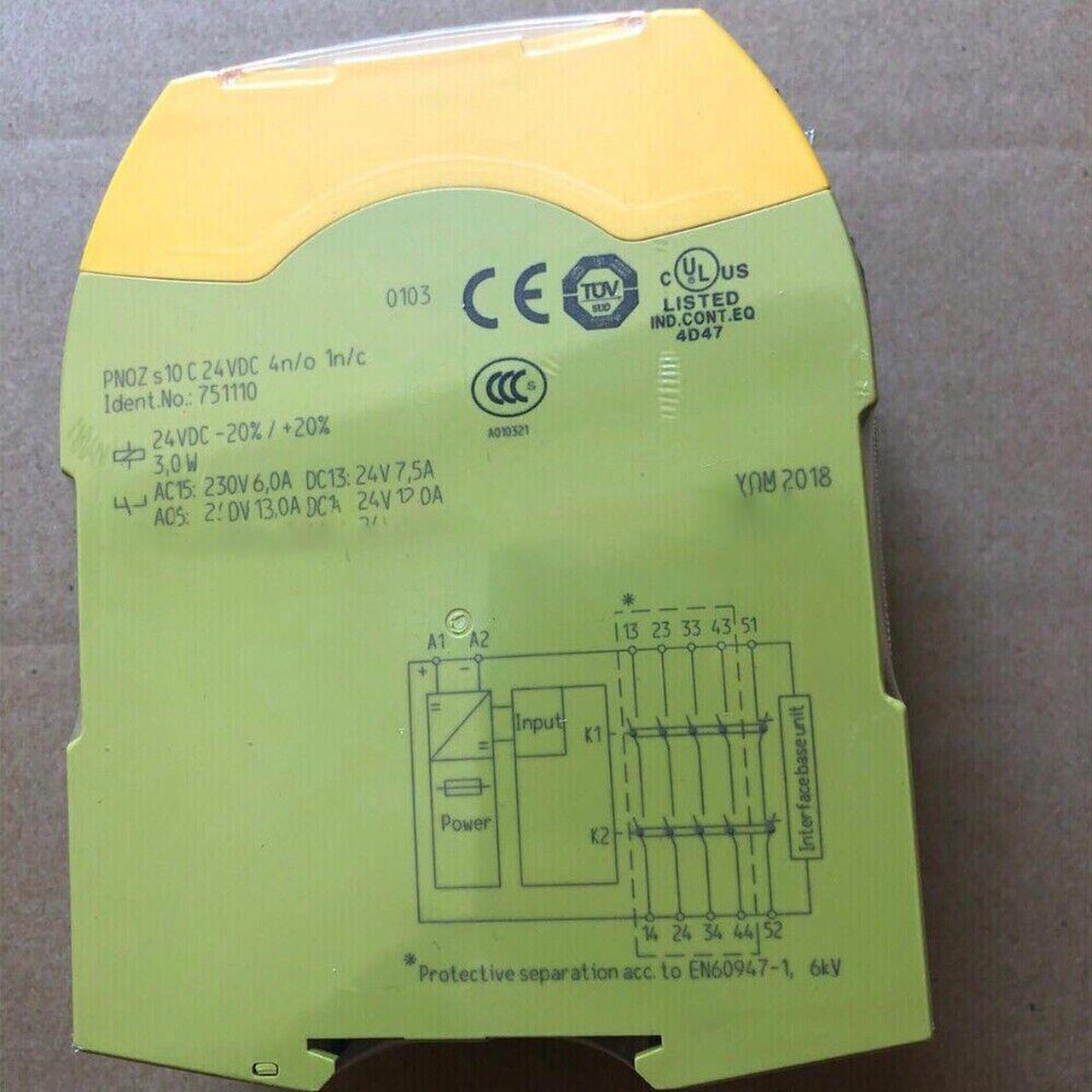 1PC New Pilz 751110 PNOZ s10 C Safety Relay 24VDC 4 n/o 1 n/c