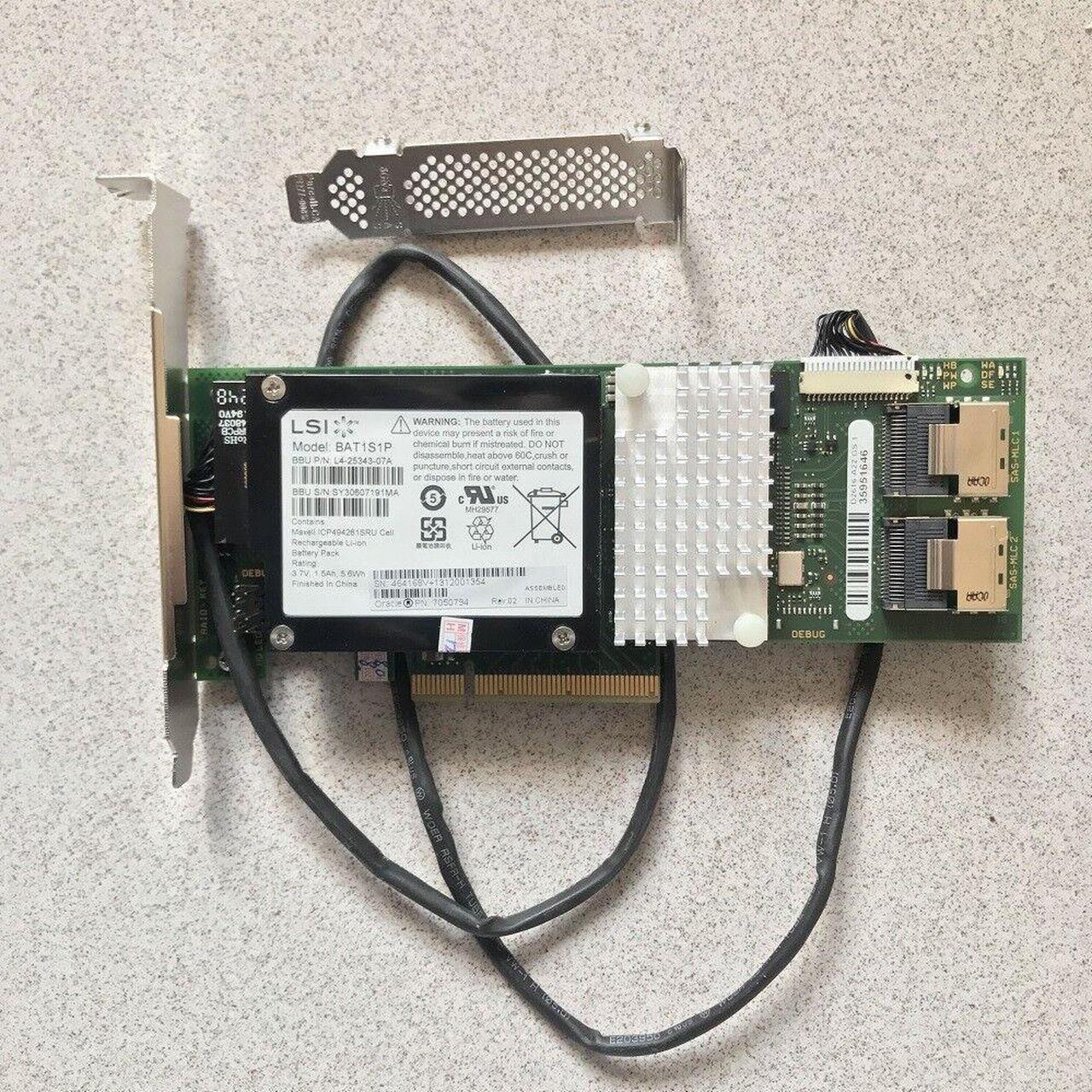 Fujitsu D2616-A22 SAS 6Gb/s Raid Controller Card With iBBU08 Battery & Cables