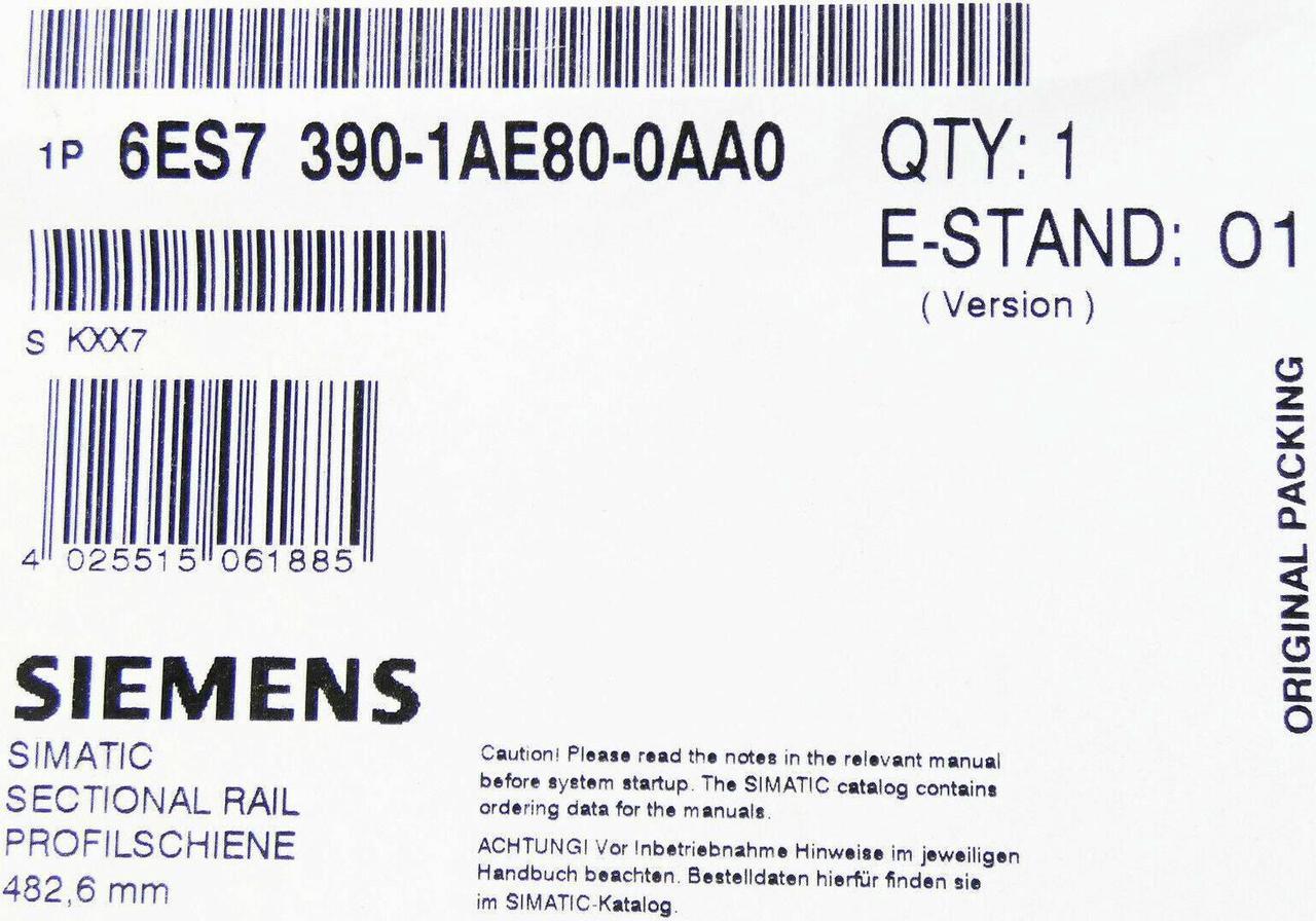 ONE New Siemens 6ES7 390-1AE80-0AA0 6ES7390-1AE80-0AA0