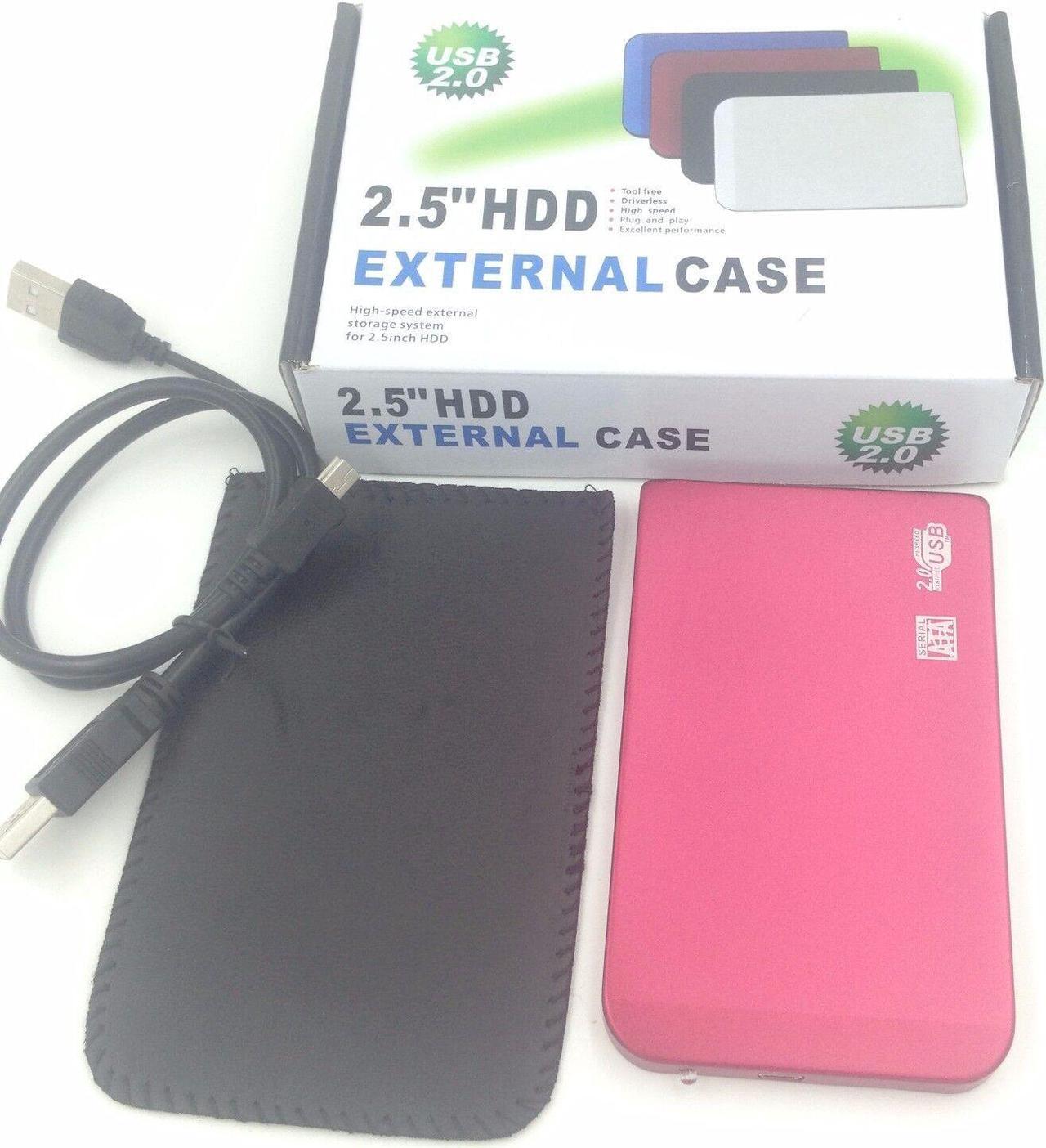 1TB EXTERNAL PORTABLE USB HARD-DRIVE PINK BRAND-NEW RETAIL BOXED