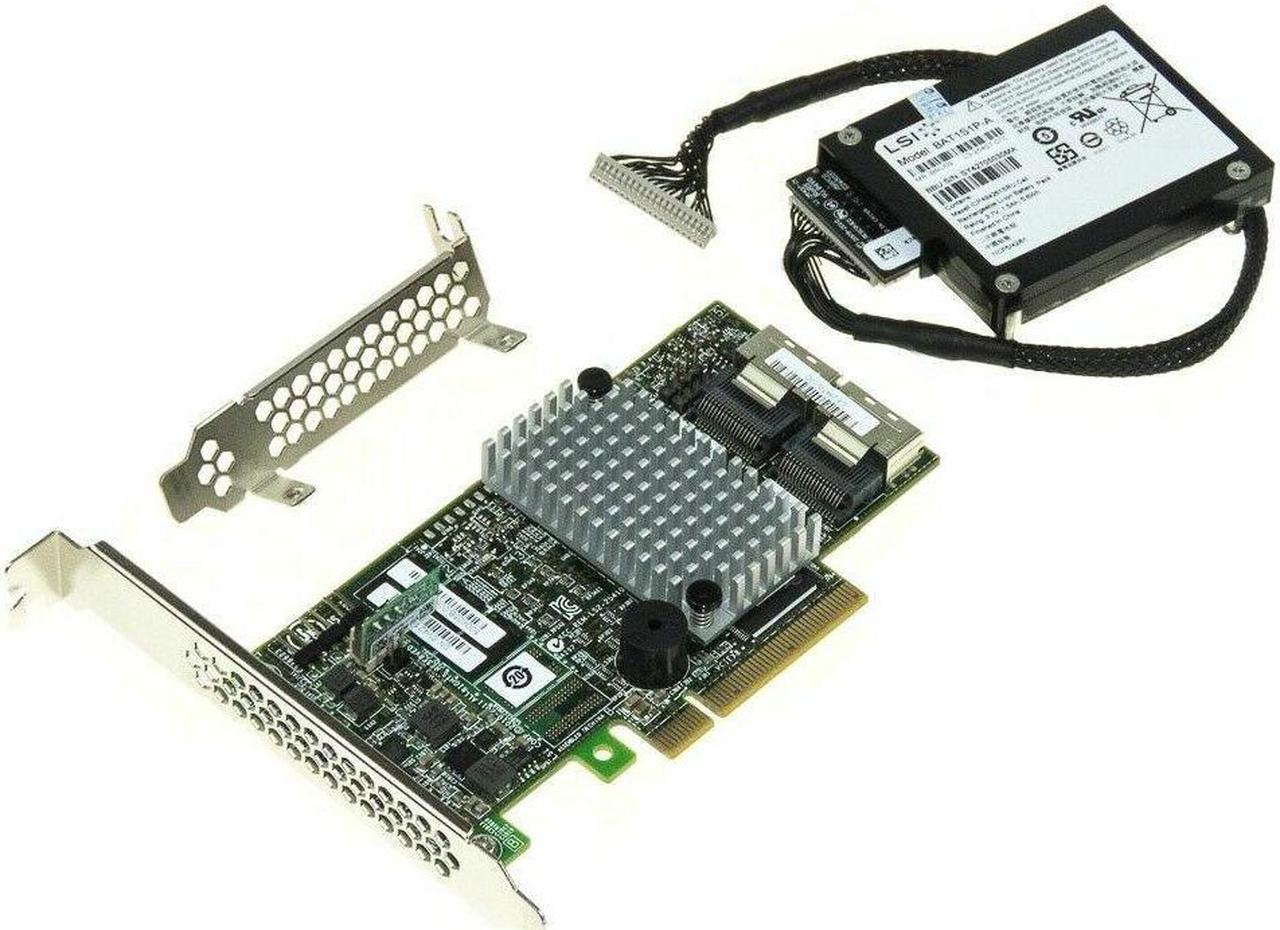 LSI 9272-8i 8 Port 512MB cache 6Gbps RAID 0/1/5/6/10 with key & BBU09 Battery