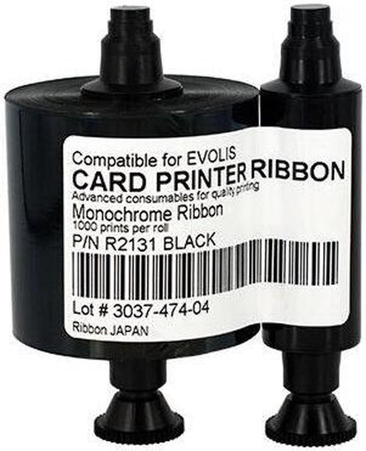 Ribbon Compatible for Evolis R2131 Black Printer,3000 Prints