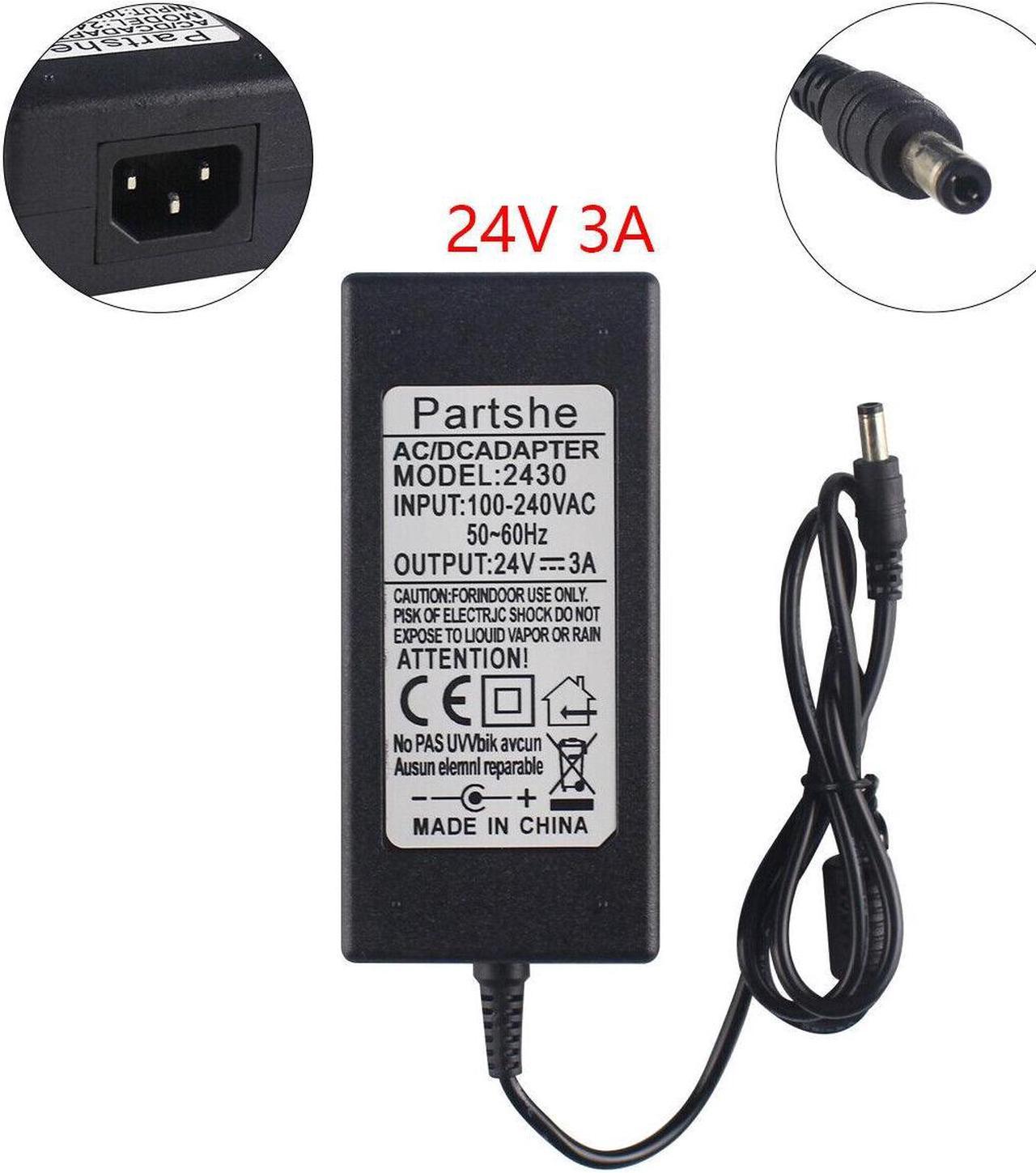 24V 3A AC/DC Adapter for Intermec PC23d Thermal Label Printer Power Charger