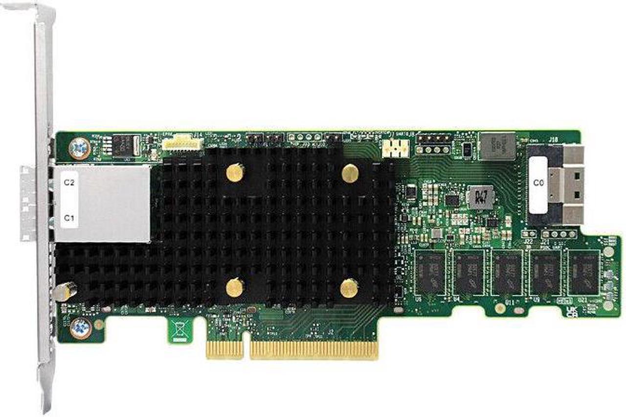 BROADCOM 05-50076-00 PCI-Express 4.0 x8 PCI-Express MegaRAID 9580-8i8e RAID Cont