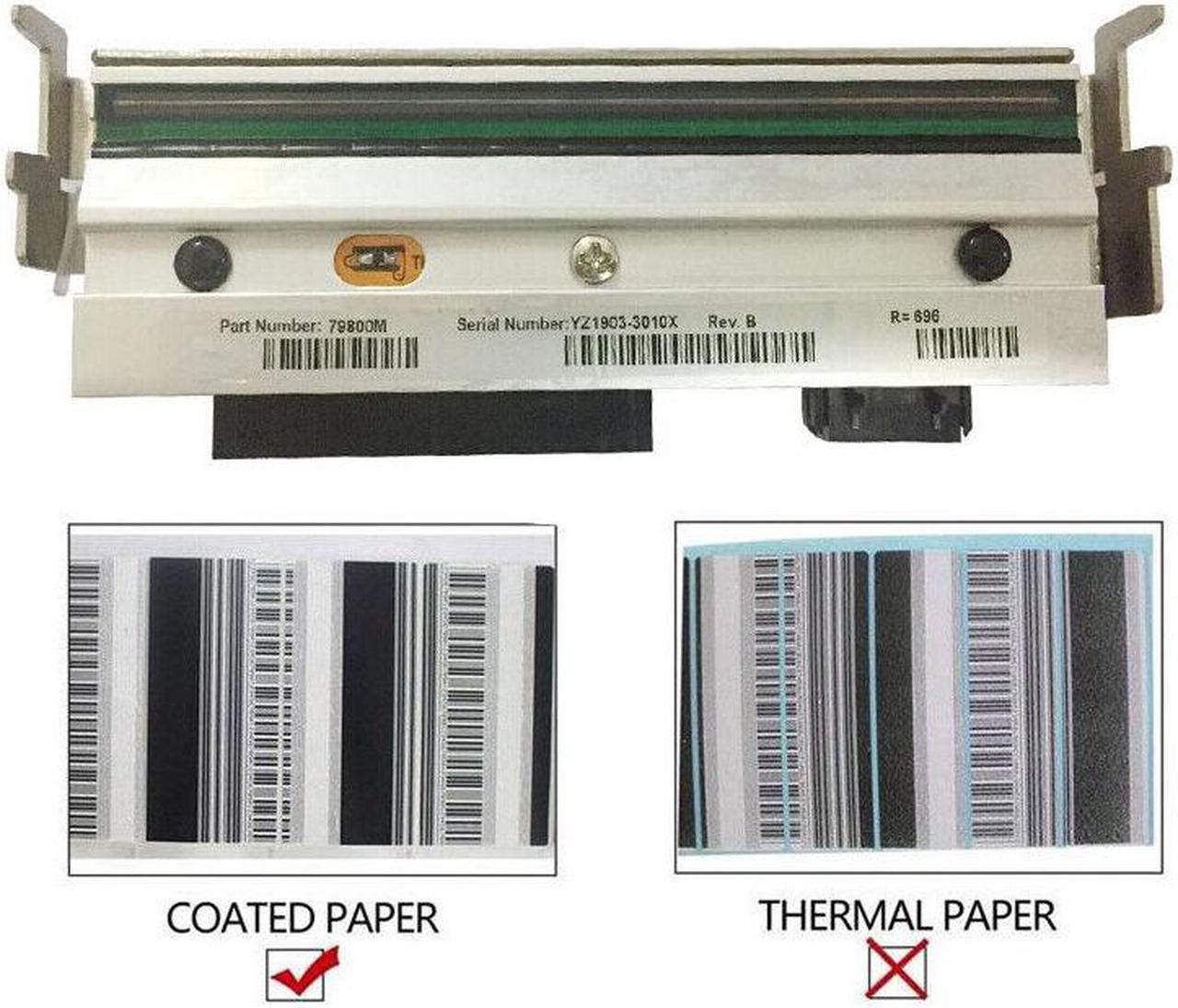 New Printhead for Zebra ZM400 Barcode Coated Label Printer 79800M 203dpi