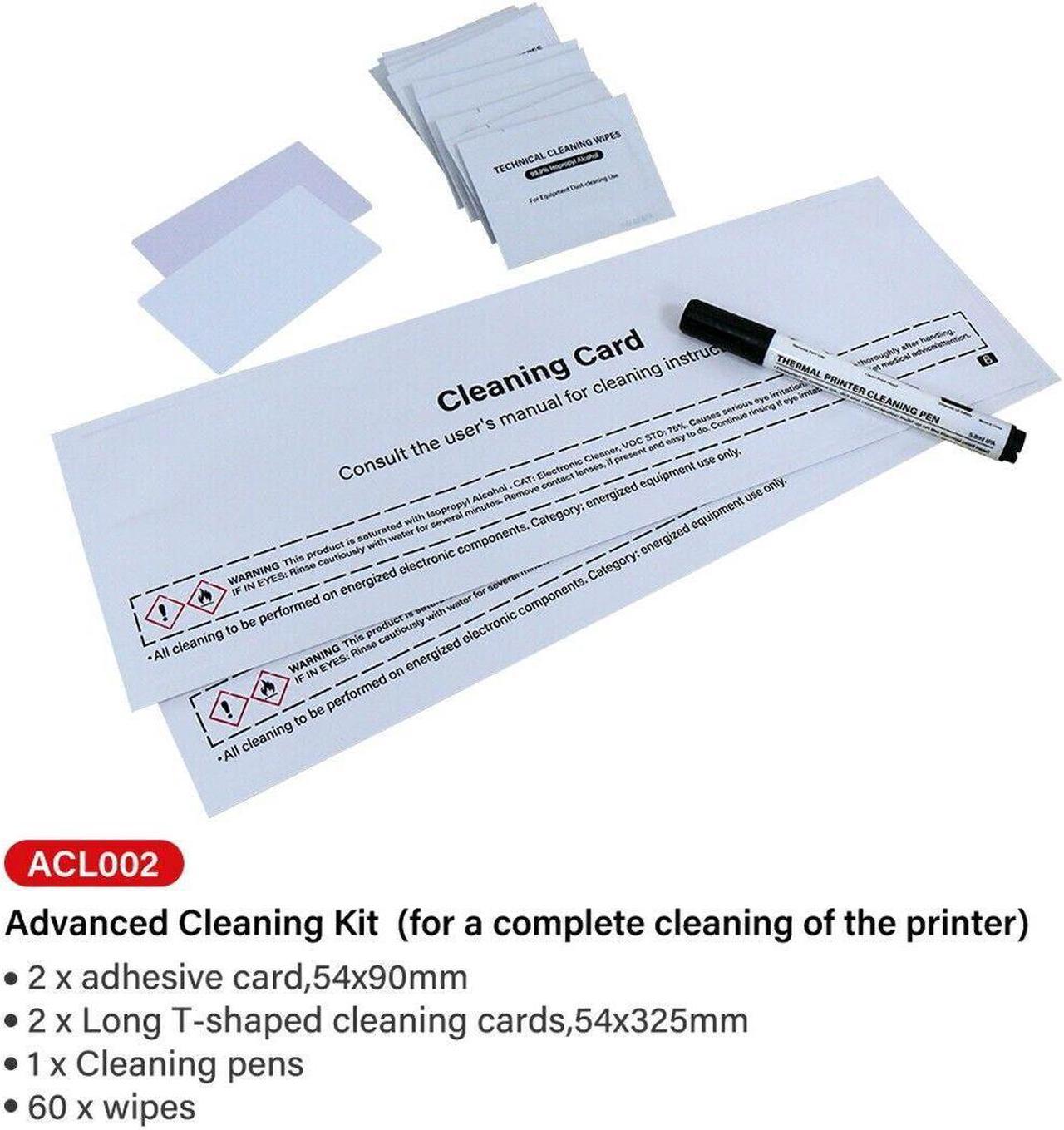 New Clening Kit for Evolis ACL002-Complete cleaning of the Printer