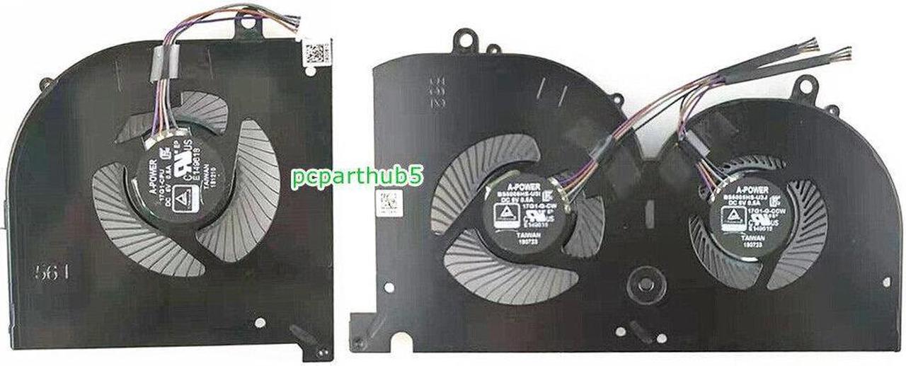 New CPU & GPU Cooling Fan For MSI GS75 Stealth P75 Creator 9SE MS-17G1 MS-17G2