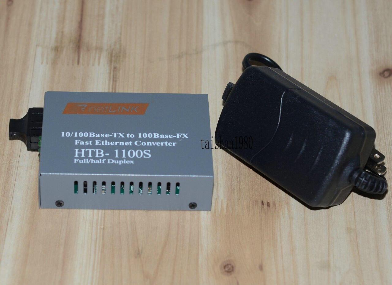 Fast Ethernet Fiber Optic Media Transceiver Single-Mode HTB-1100S 25 KM