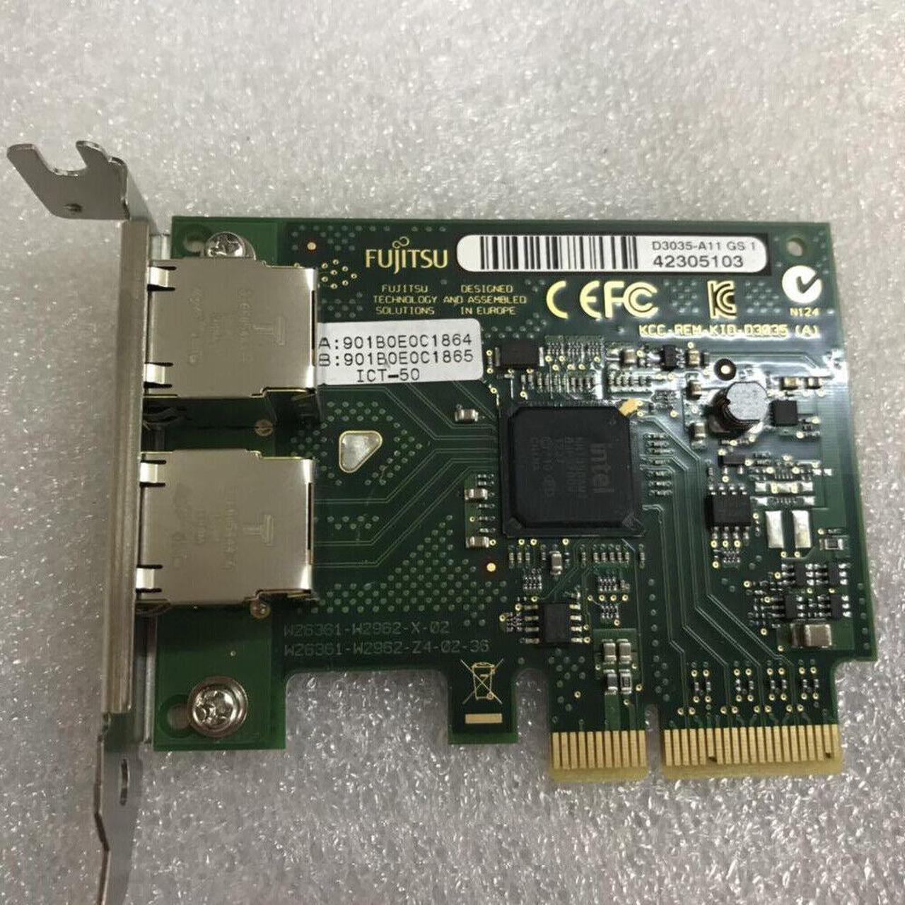 Fujitsu D3035-A11 Dual Port Gigabit Ethernet Network Card S26361=Intel I350