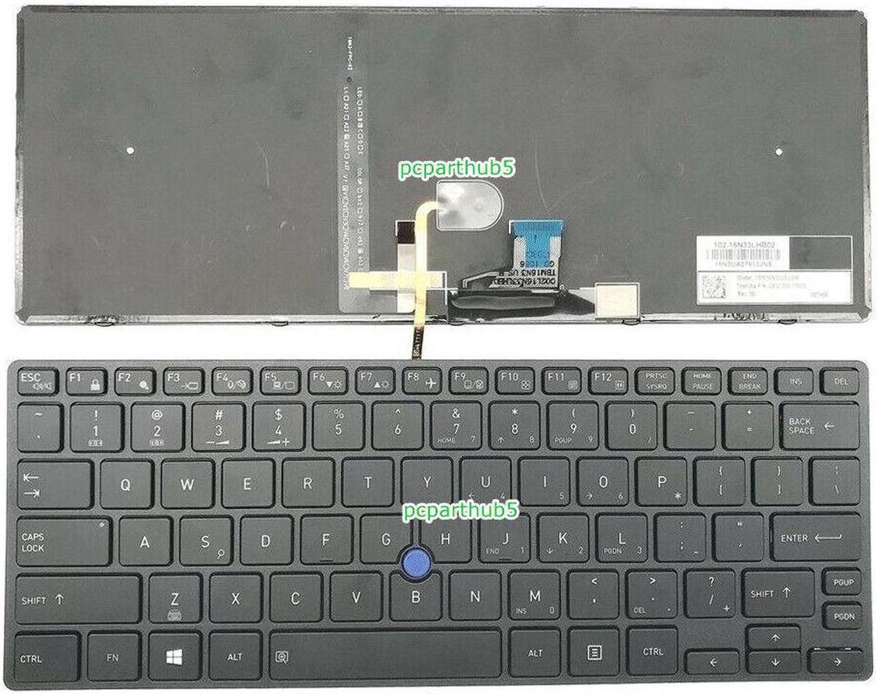 New Toshiba Tecra X40-D X40-D1452 / Portege X30-D X30-E Keyboard US Backlit