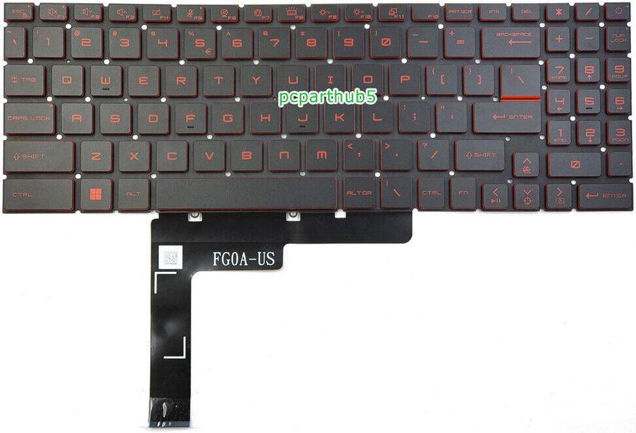 New MSI Katana GF76 11SC 11UE 12UC 12UD 12UG MS-17L1 Keyboard US Red Backlit