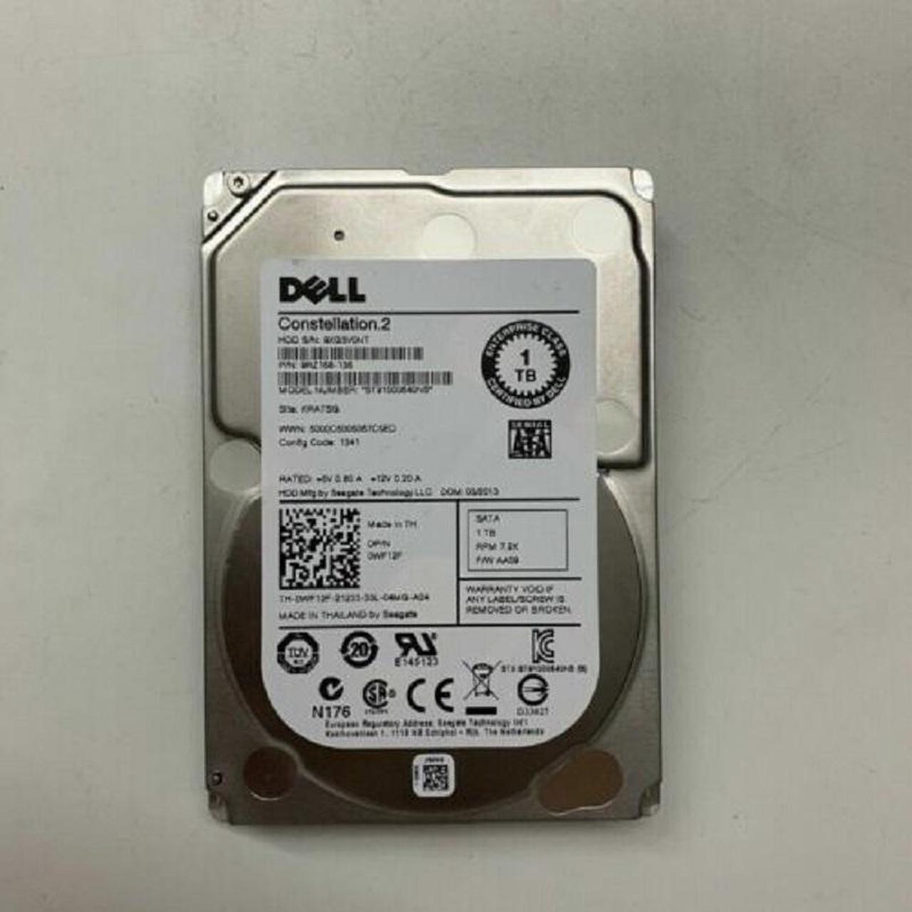 NEW For Dell 09KW4J 9KW4J ST91000640NS 1TB 7.2K 6G 2.5" SATA 9RZ168 HARD DRIVE