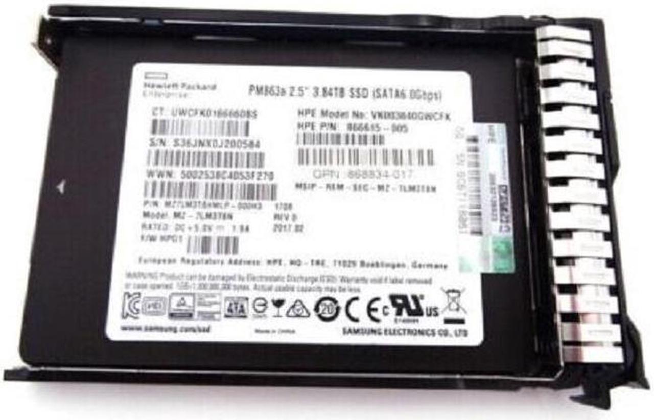 NEW 868830-B21 868932-001 HPE 3.84TB SATA 6G 2.5" RI SFF GEN9 GEN10 Server SSD