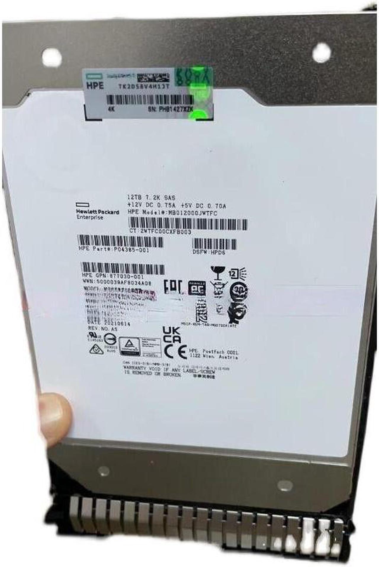 882397-001 HPE 12TB SAS 12G MIDLINE 7.2K 3.5IN HELIUM DS FIRMWARE HDD 881779-B21