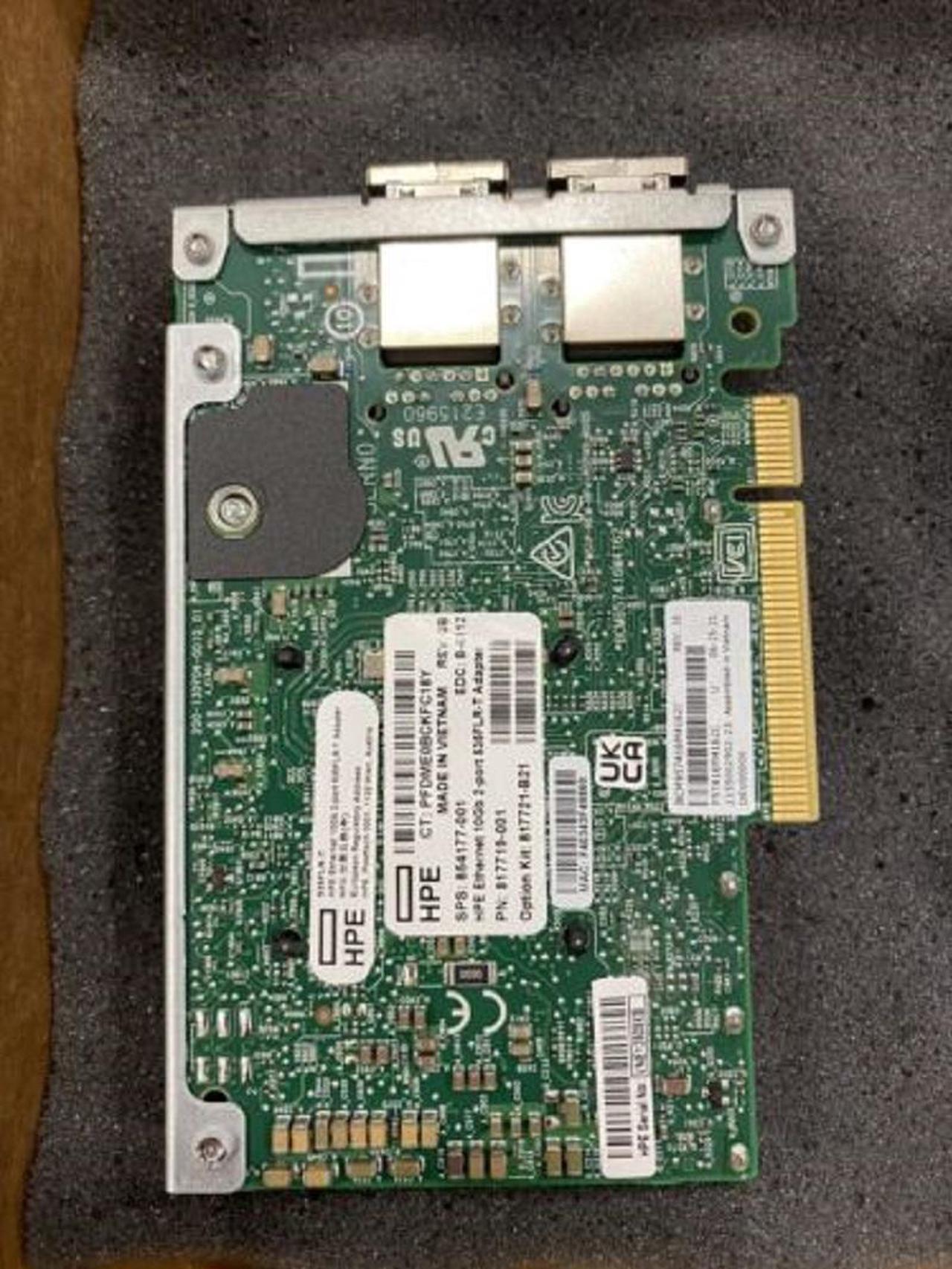 HPe Ethernet 10Gb 2-port 535FLR-T Adapter P/N: 817719-001 SPS: 854177-001