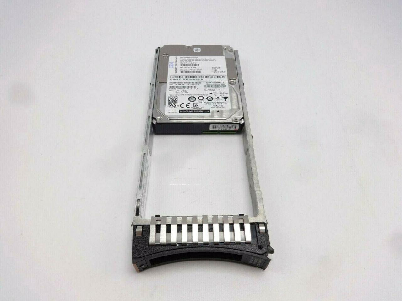 01AC595 01EJ012 01EJ014 IBM 600GB 15000RPM 12Gbps 2.5" SAS Hard Drive For V5000