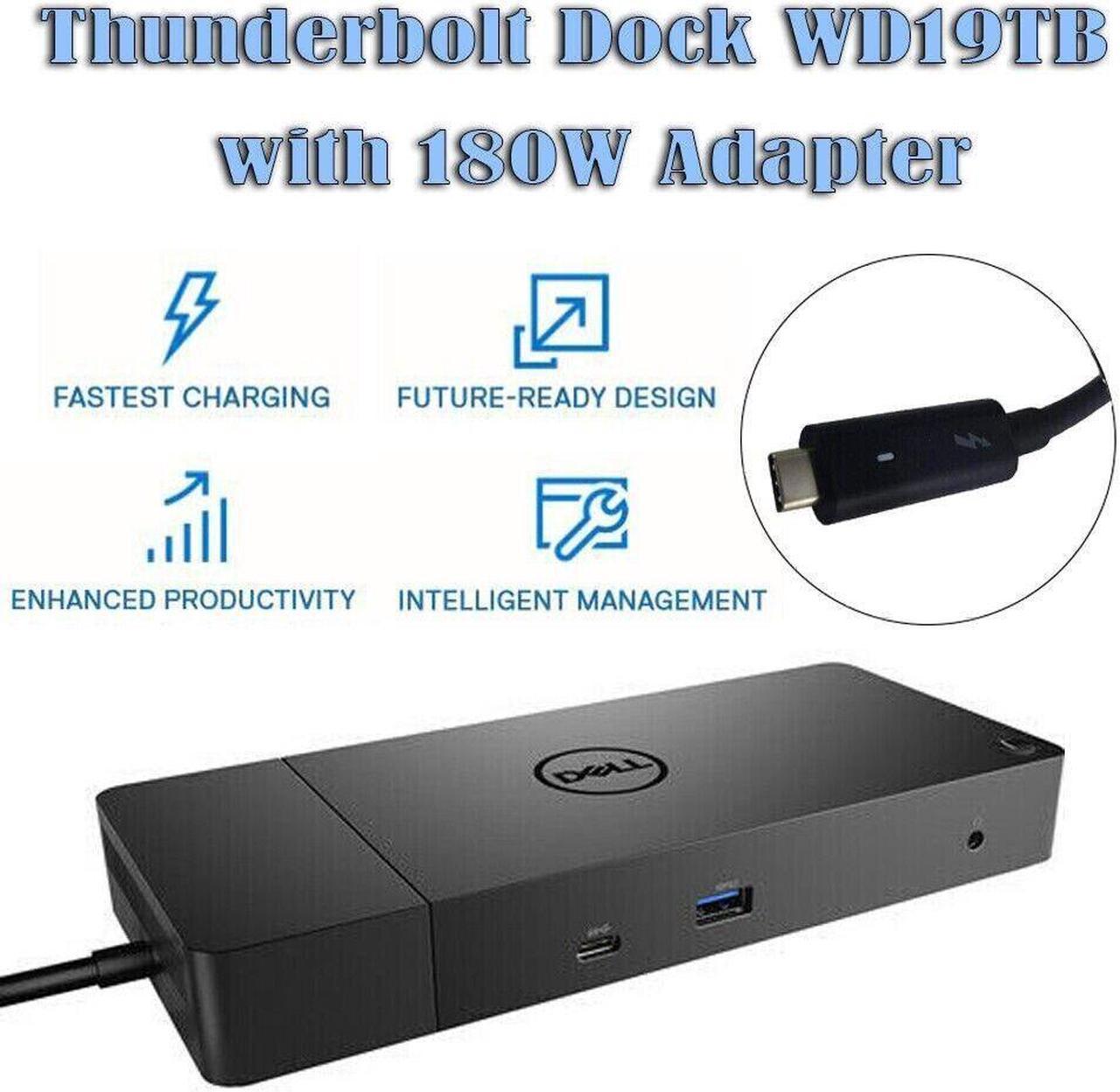 WD19TB USB Type-C Thunderbolt for Dell Docking Station with 180W Power Adapter