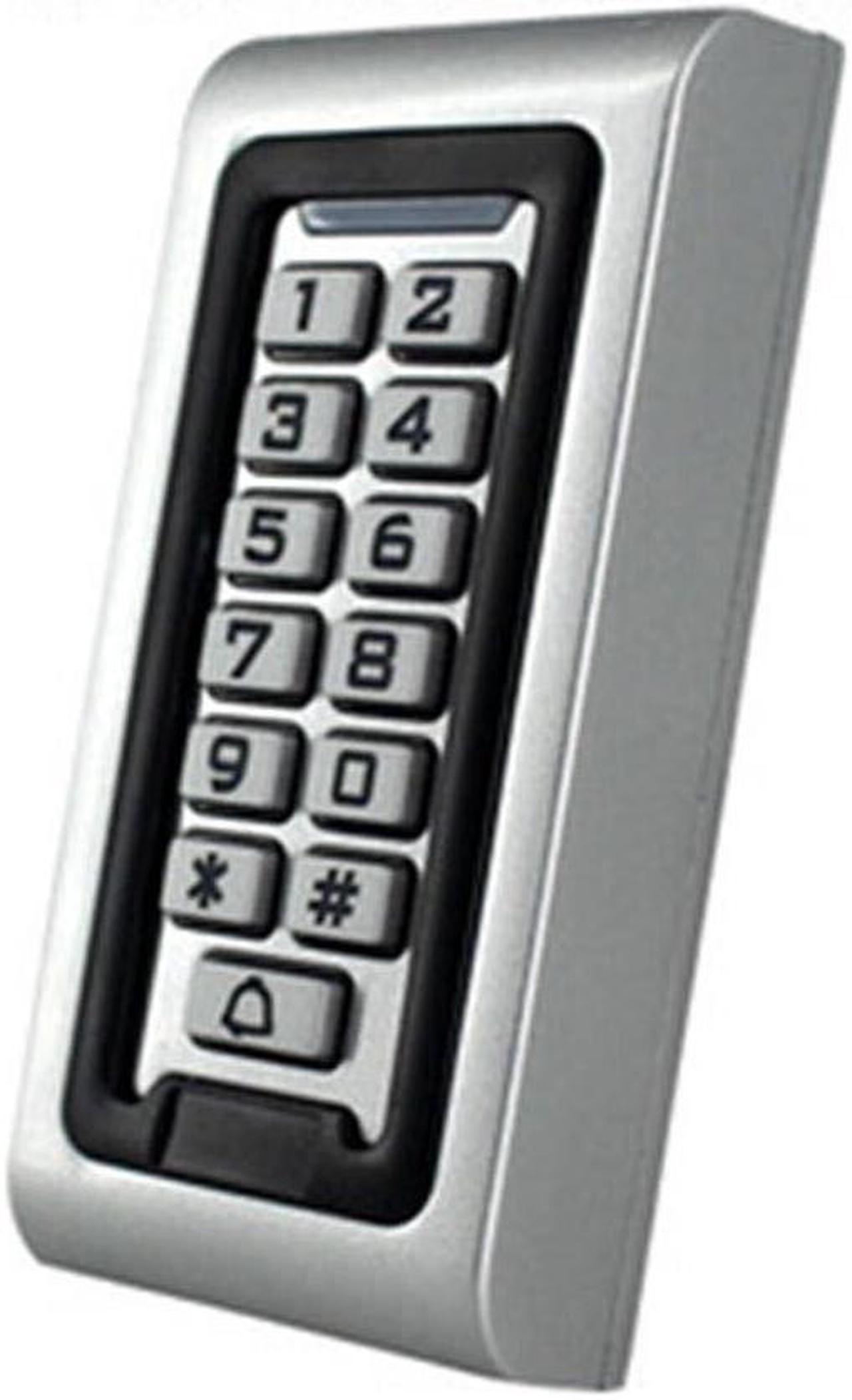 125KHz RFID Outdoor Waterproof Access Control Keypad Keyboard Metal Case Silver