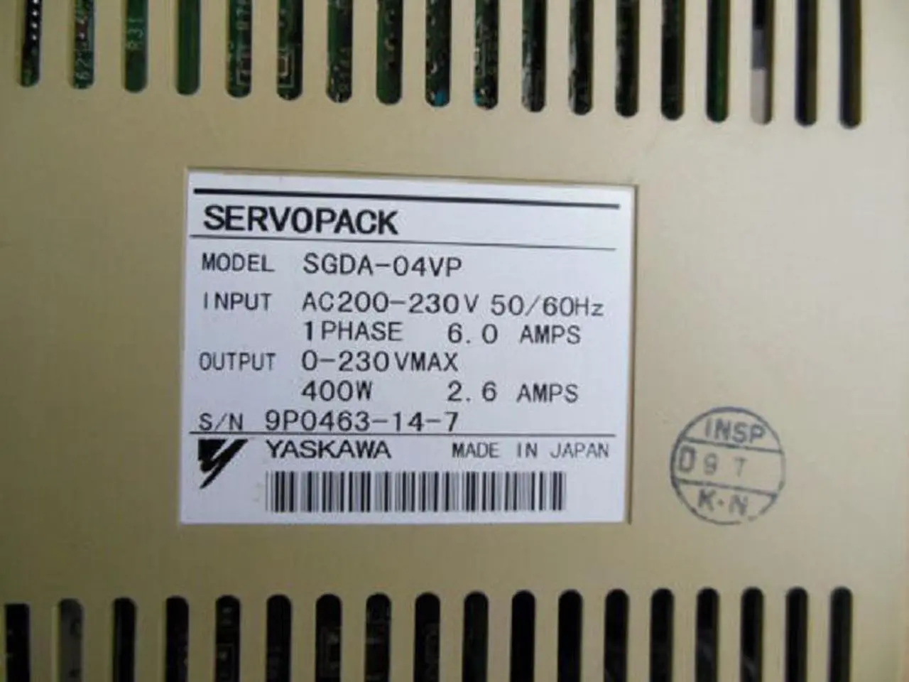 Alt view image 3 of 3 - 1PC Yaskawa SGDA-04VP Servo Drives SGDA04VP Expedited Shipping