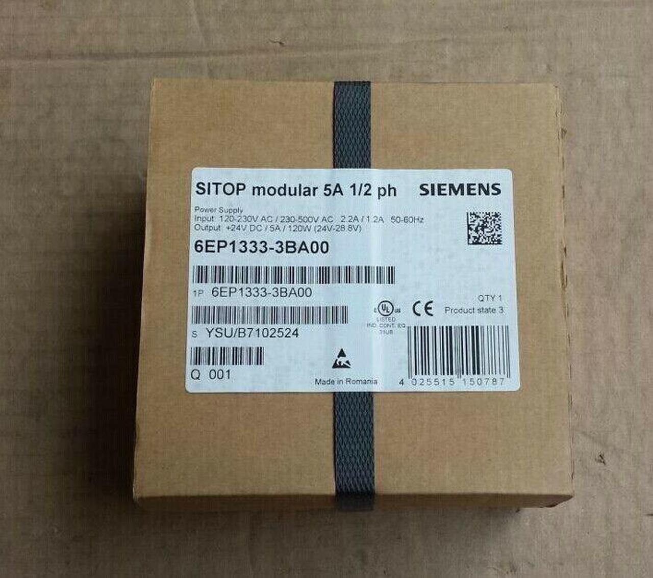 SIEMENS POWER SUPPLY 6EP1333-3BA00 6EP13333BA00 NEW FREE EXPEDITED SHIPPING