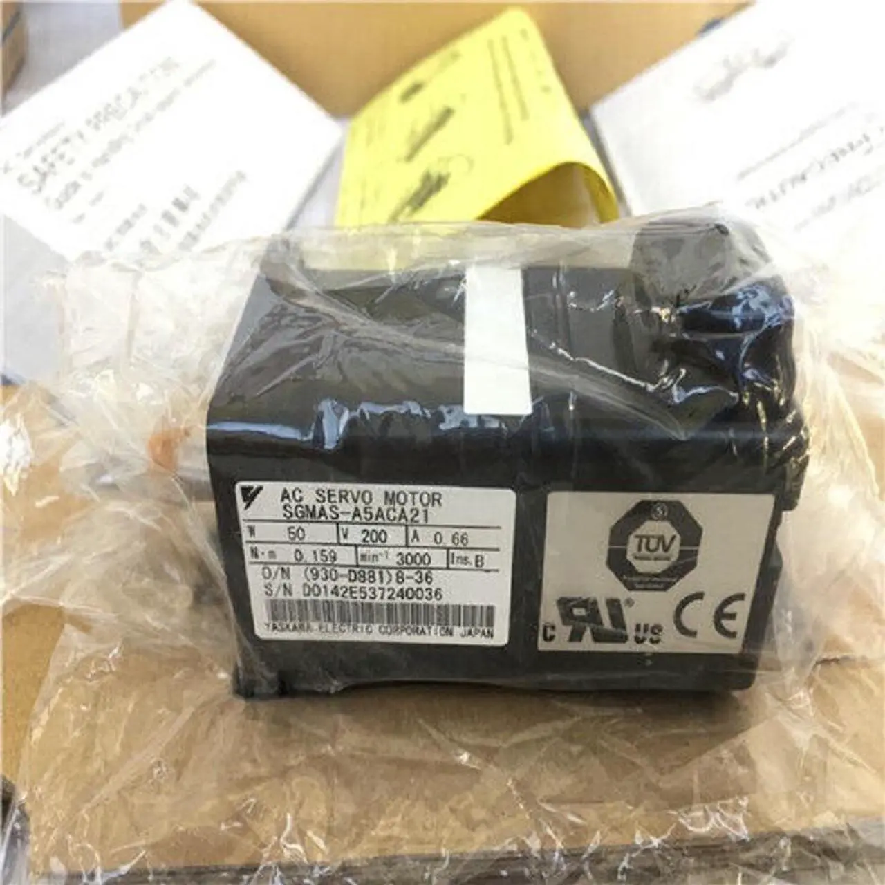 Alt view image 2 of 4 - NEW ORIGINAL YASKAWA AC SERVO MOTOR SGMAS-A5ACA21 FREE EXPEDITED SHIPPING