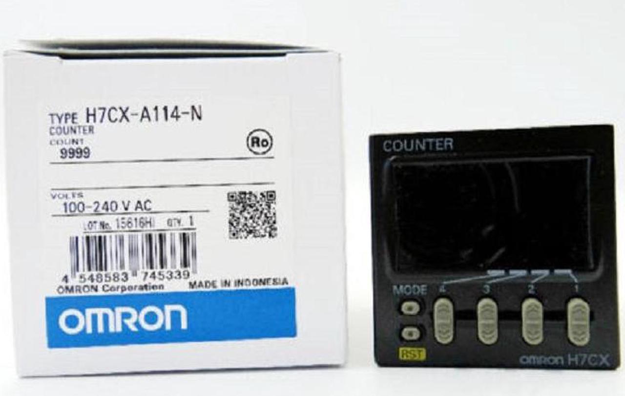 OMRON Digital Counter H7CX-A114-N PLC H7CXA114N New In Box