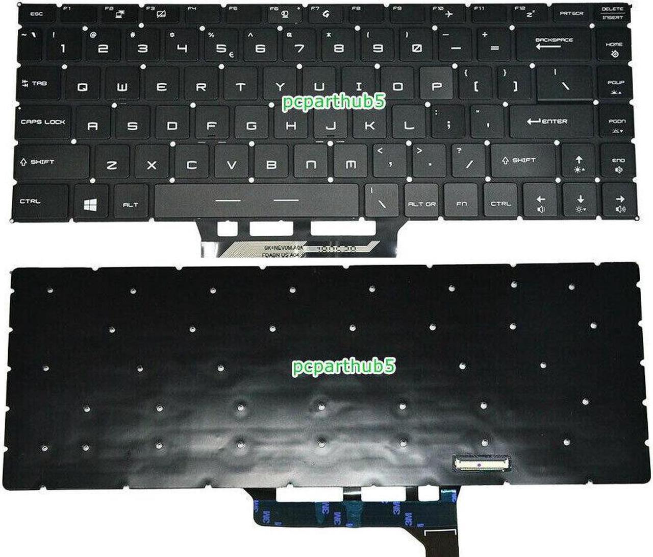 New For MSI GS65 Stealth 9SD 9SE 9SF 9SG 9SX US Keyboard With Per-Key RGB Backlit