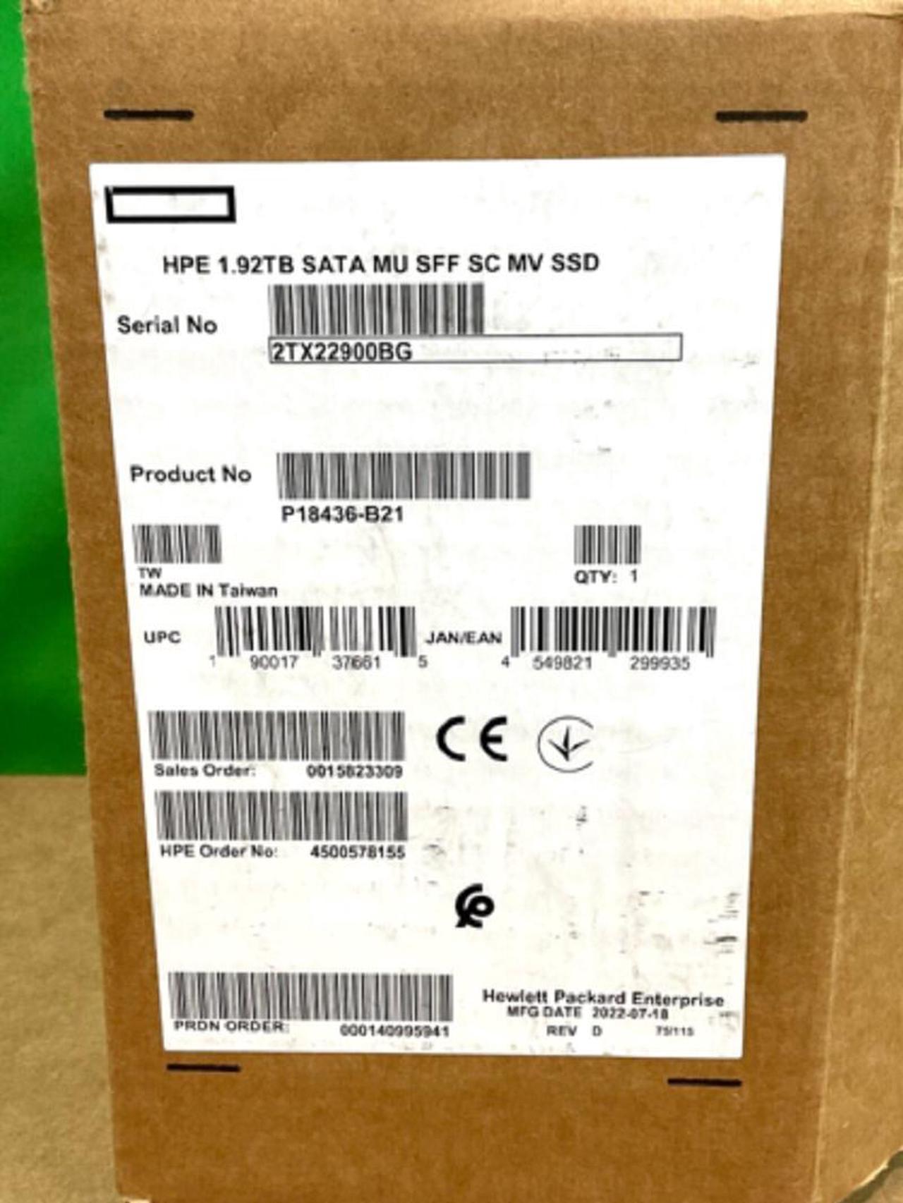 NEW P18436-B21 P19695-001 HPE 1.92TB SATA 6G MU 2.5" SC DS SSD Solid State Drive