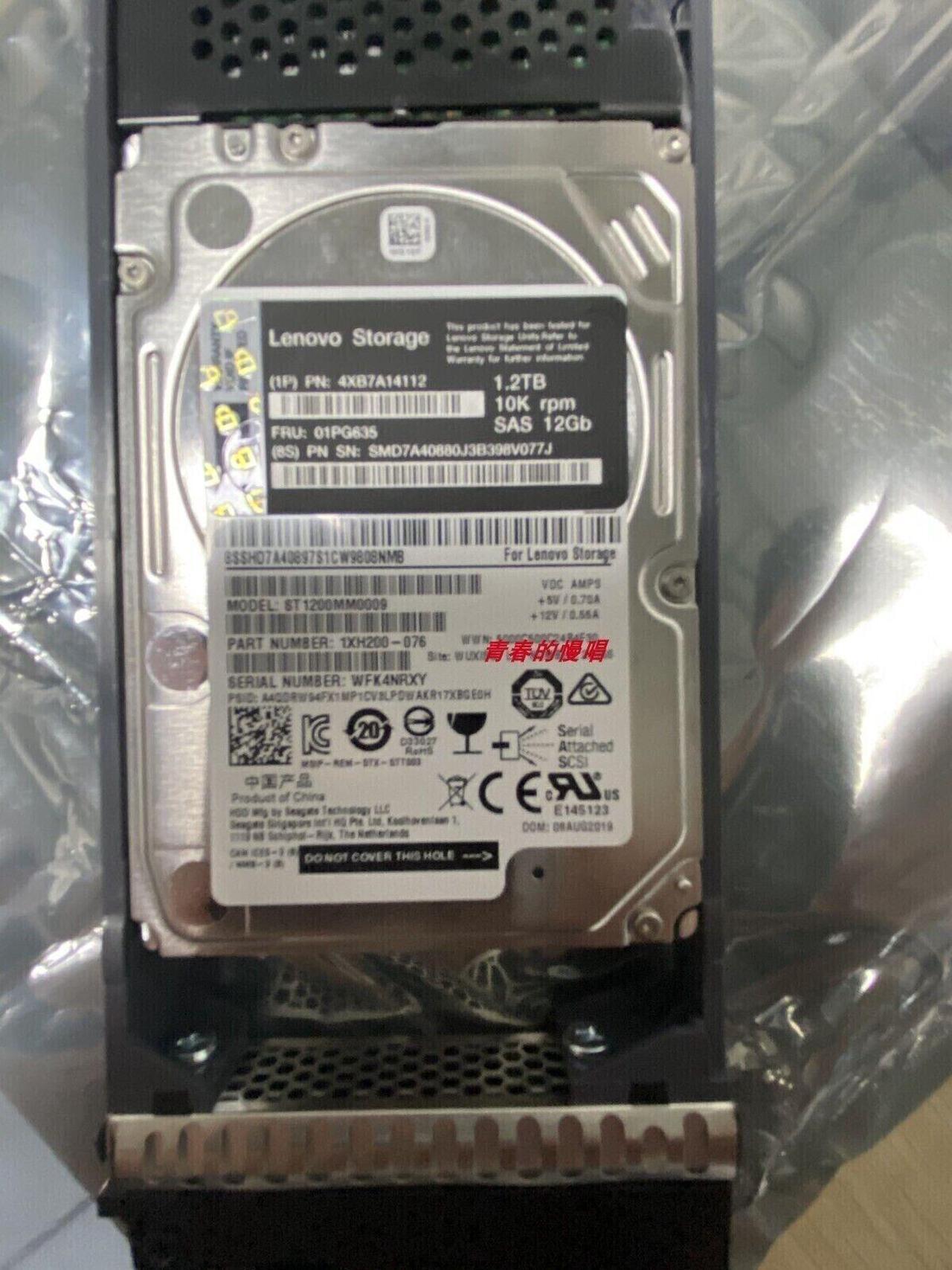 For Lenovo 1.2TB 2.5" SAS 1000RPM Hot Swappable Hard Drive 01PG635 4XB7A14112 HDD