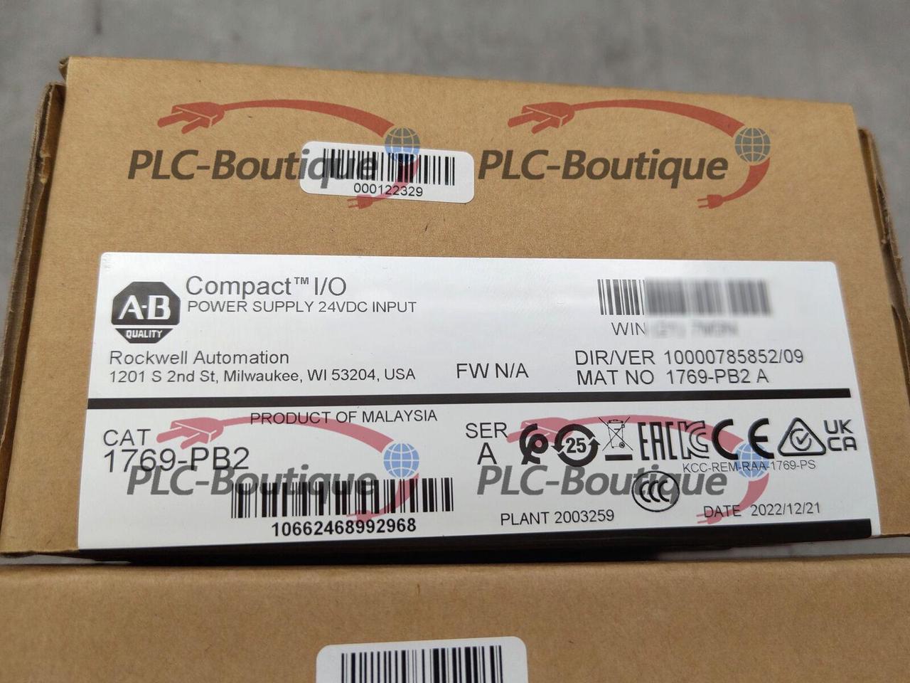 2022-2023 New In Box 1769-PB2 Allen Bradley