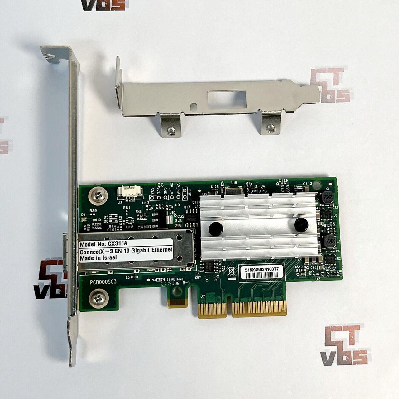 Mellanox MCX311A-XCAT ConnectX-3 EN 10G Ethernet 10GbE SFP+ PCIe NIC w/2 Bracket