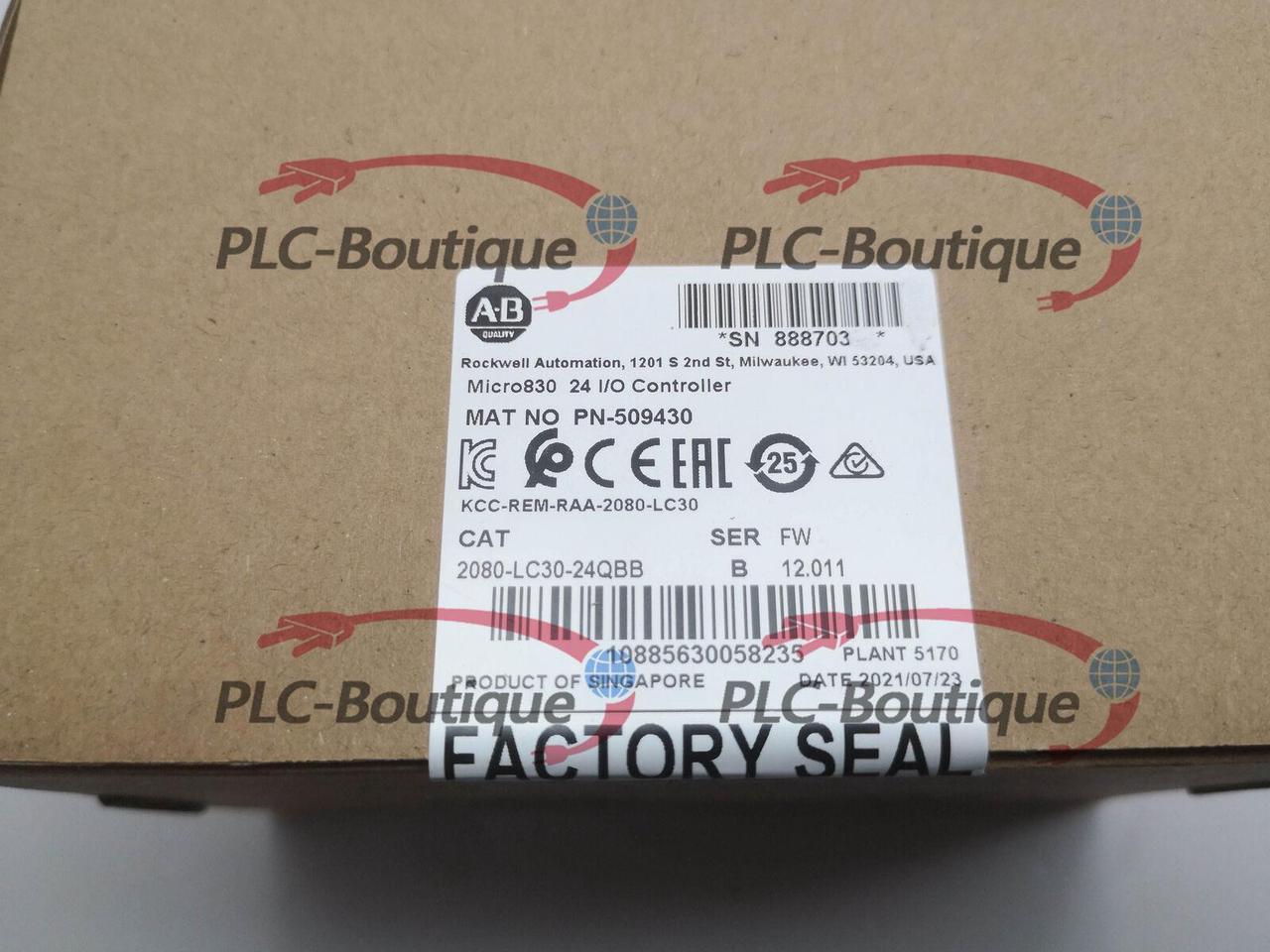 2022-2023 New In Box Allen Bradley 2080-LC30-24QBB