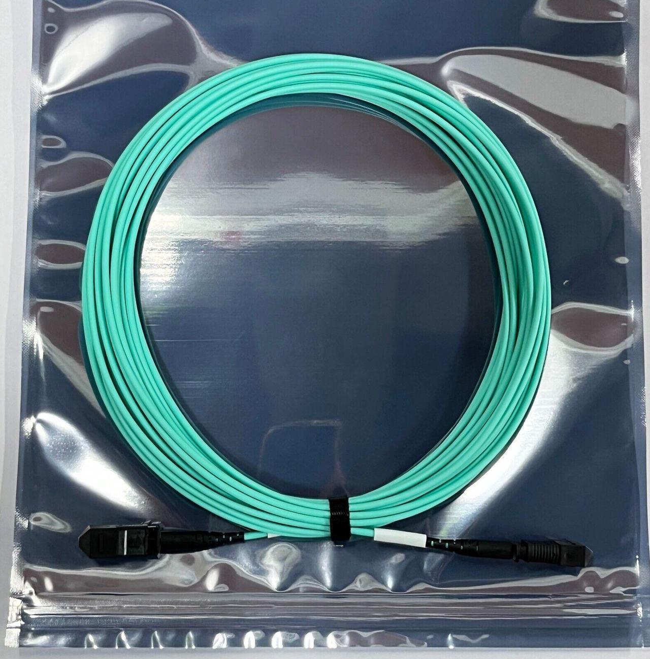 Aqua 10M Patchcord MPO/PC(F)-MPO/PC(F) MM OM3/150 8 Core Optic Fiber Cable