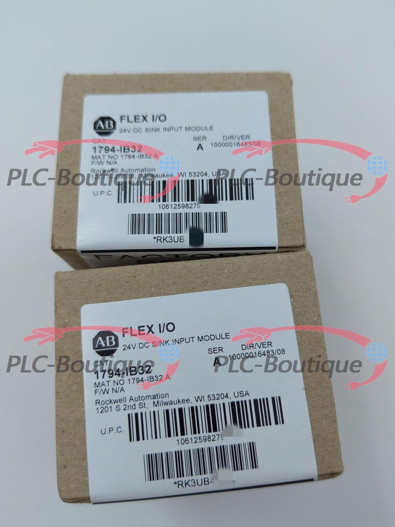 2022-2023 Factory Sealed AB 1794-IB32 Flex I/O 24V DC SINK Input Module 1794IB32