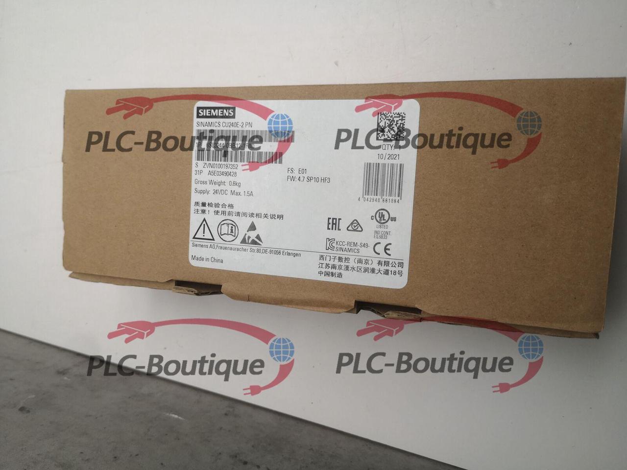 NEW In Box SINAMICS CONTROL UNIT CU240E-2 PN 6SL3244-0BB12-1FA0