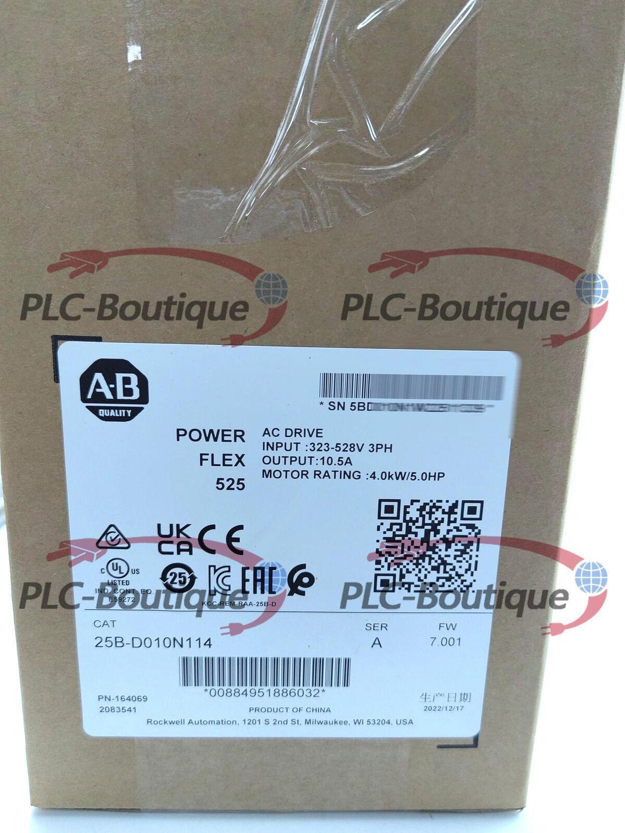 2022-2023 New Factory Sealed Allen Bradley 25BD010N114