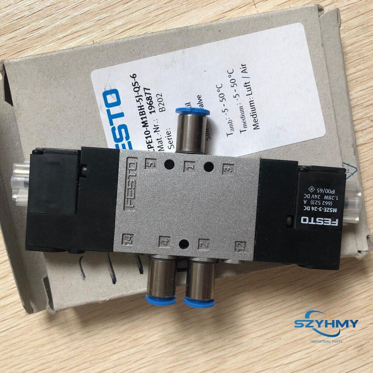 1PC New FESTO CPE10-M18H-5J-QS-6 196877 Solenoid Valve